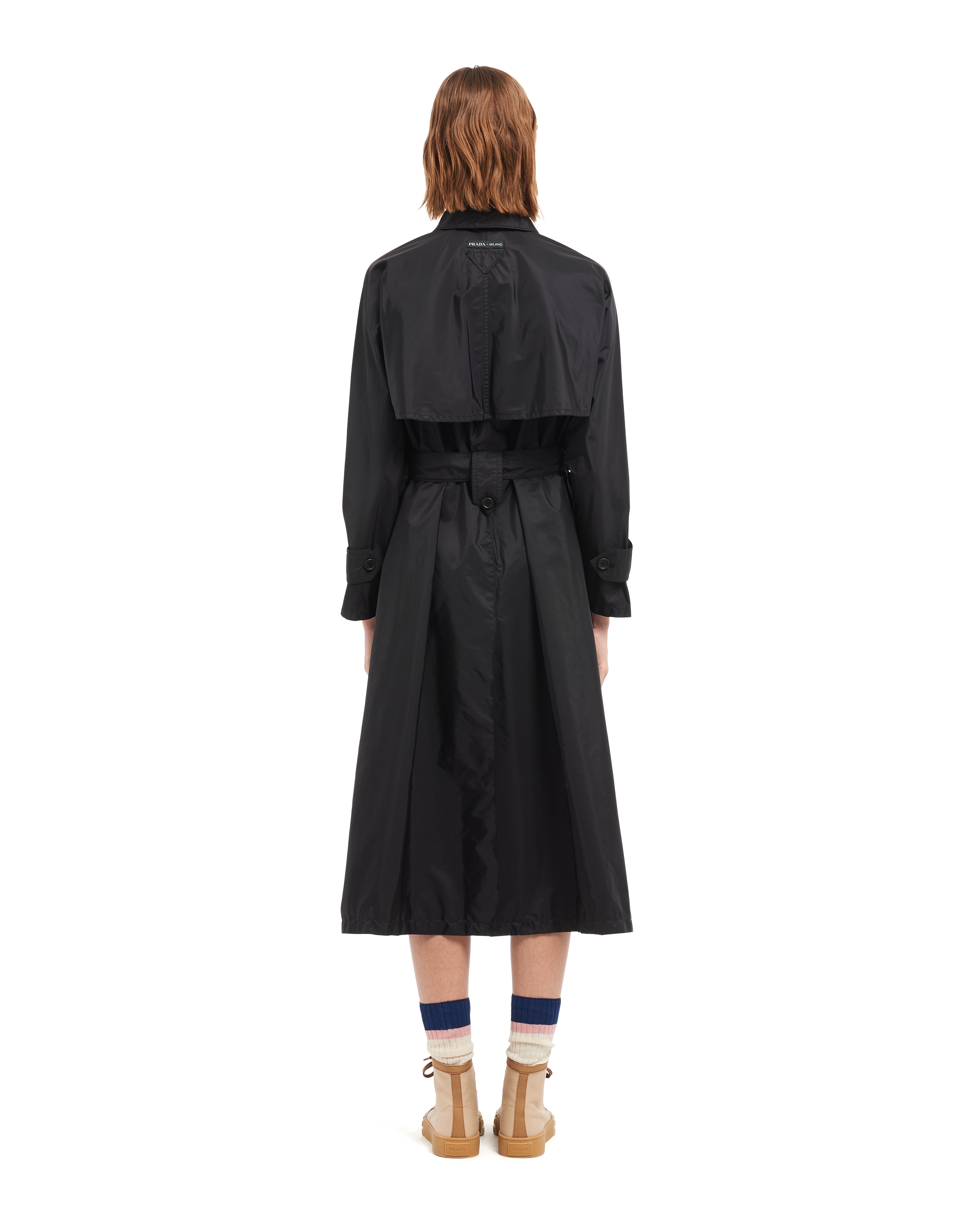 long nylon coat