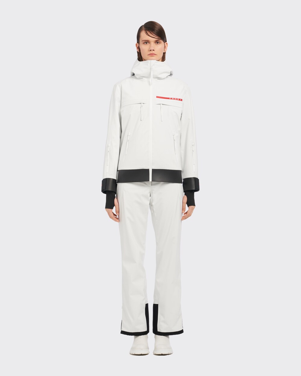 Chalk White GORE-TEX ski jacket | Prada