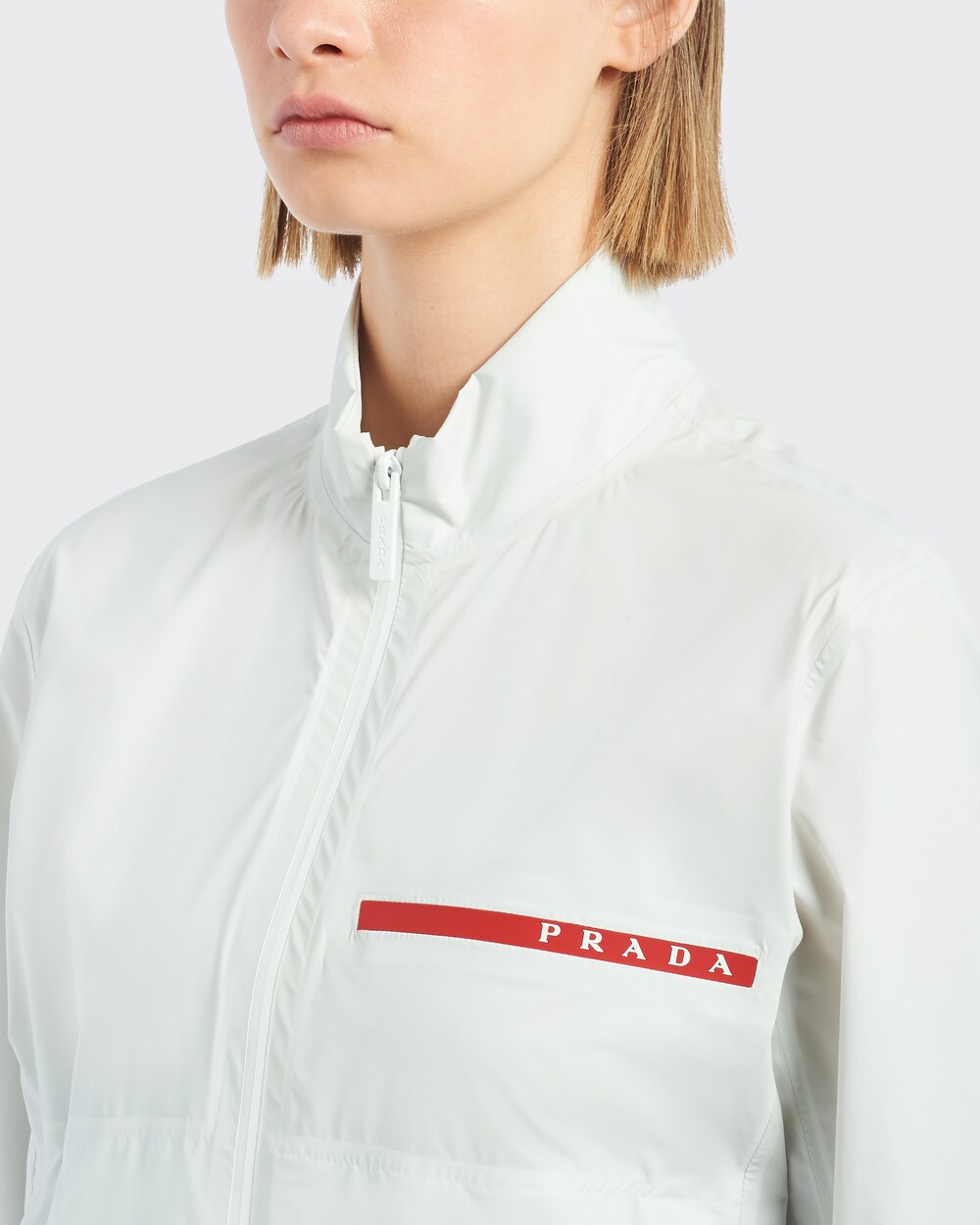 Chalk White Light Nylon jacket | Prada