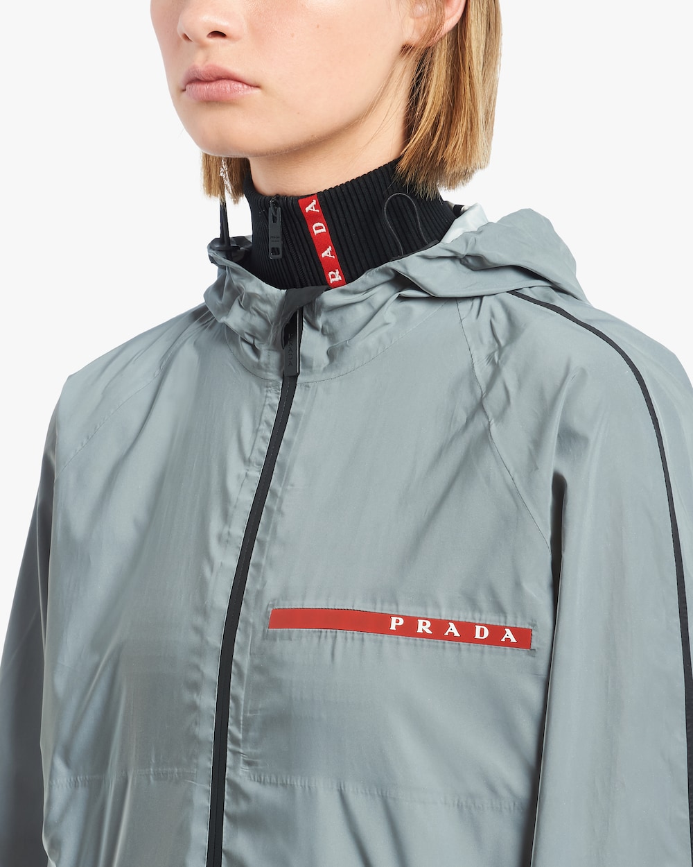 grey prada jacket
