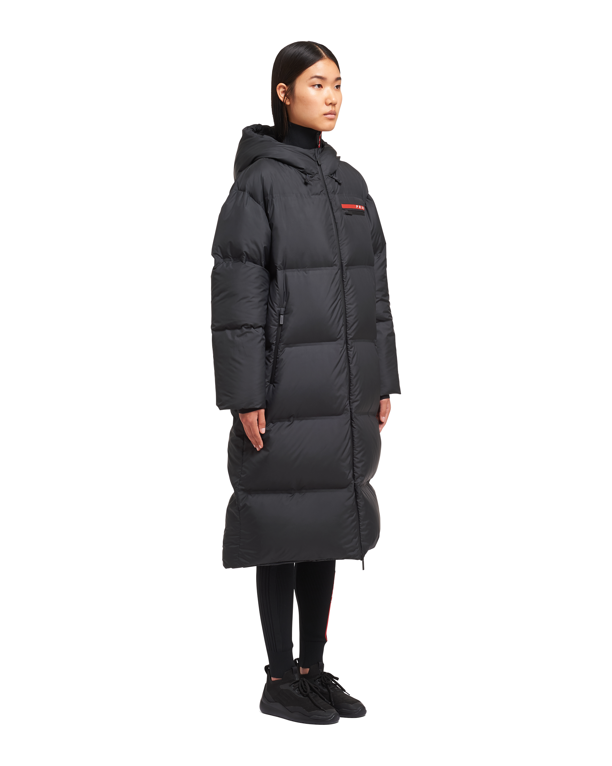 prada long puffer coat