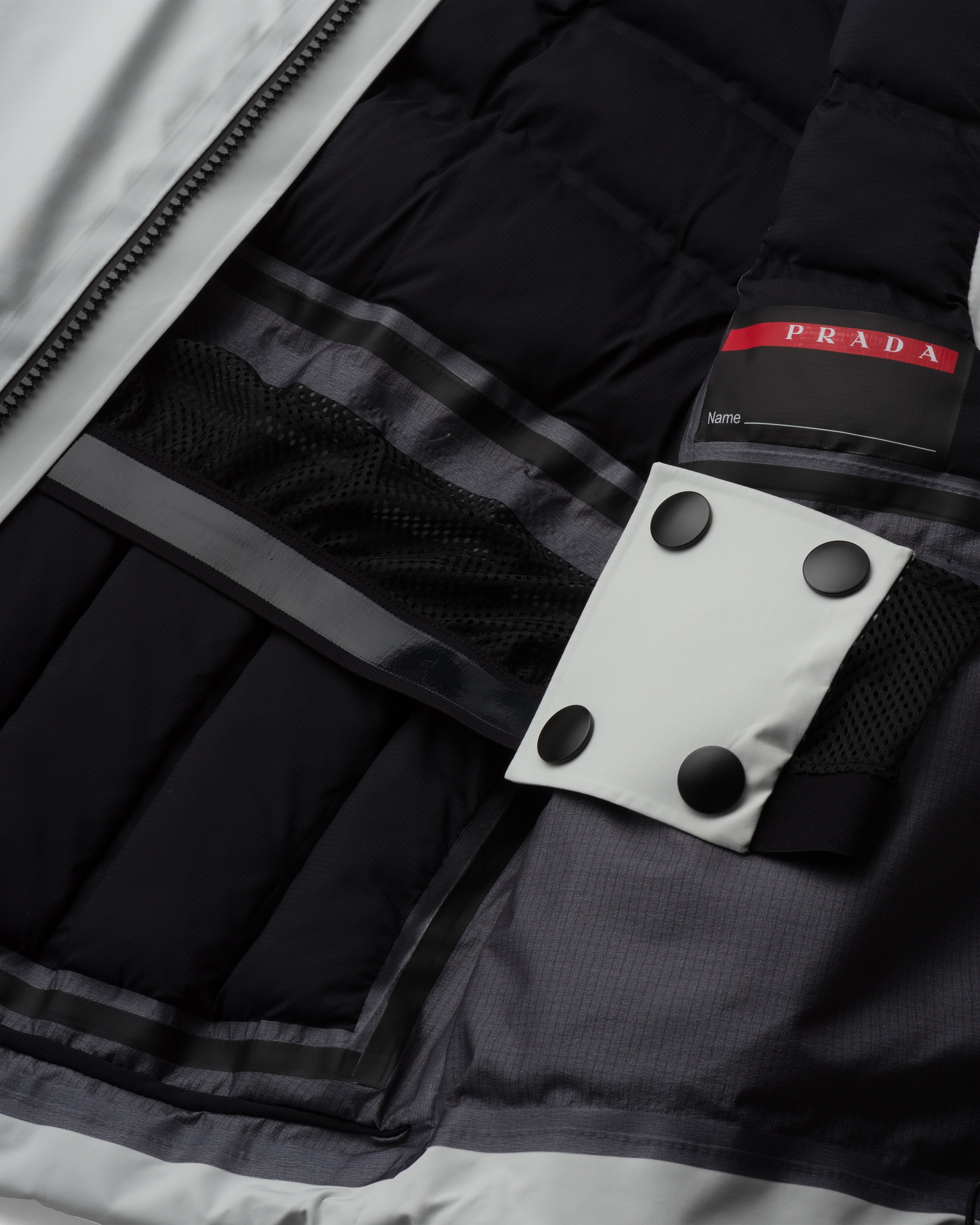 Chalk White GORETEX PRO ski jacket Prada