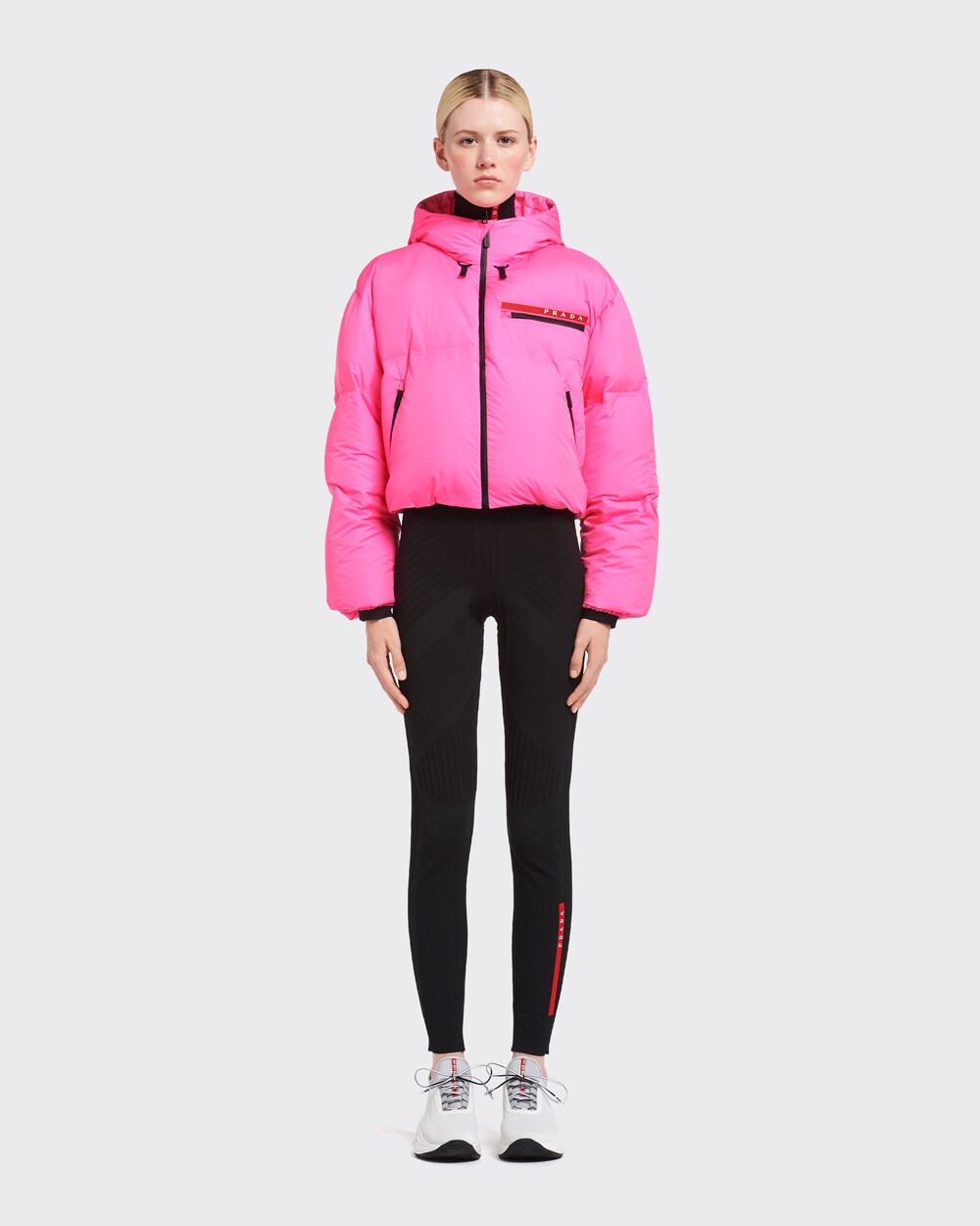 pink nylon jacket