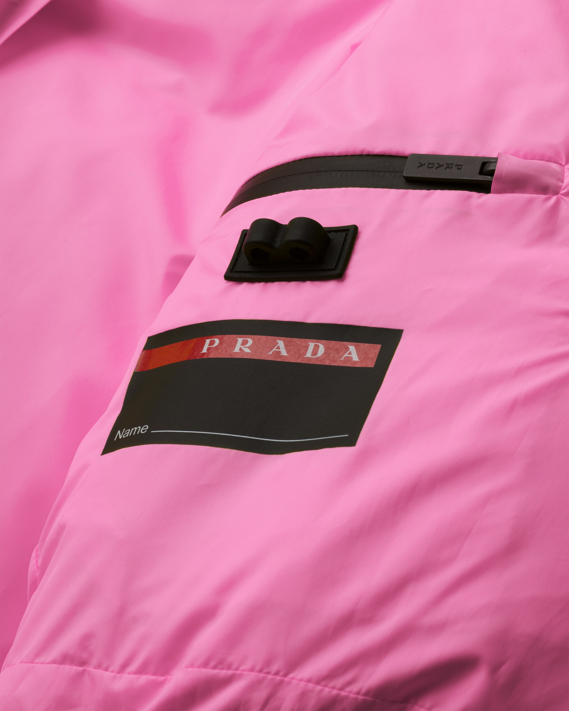 prada pink puffer jacket