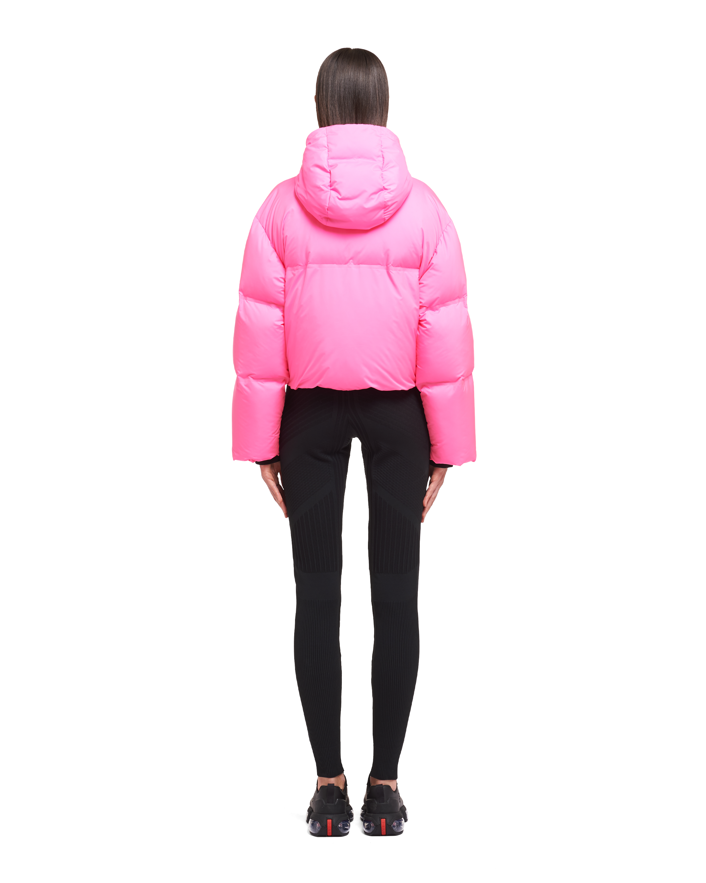 prada pink puffer jacket