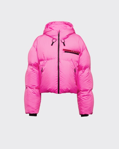 light pink winter jacket