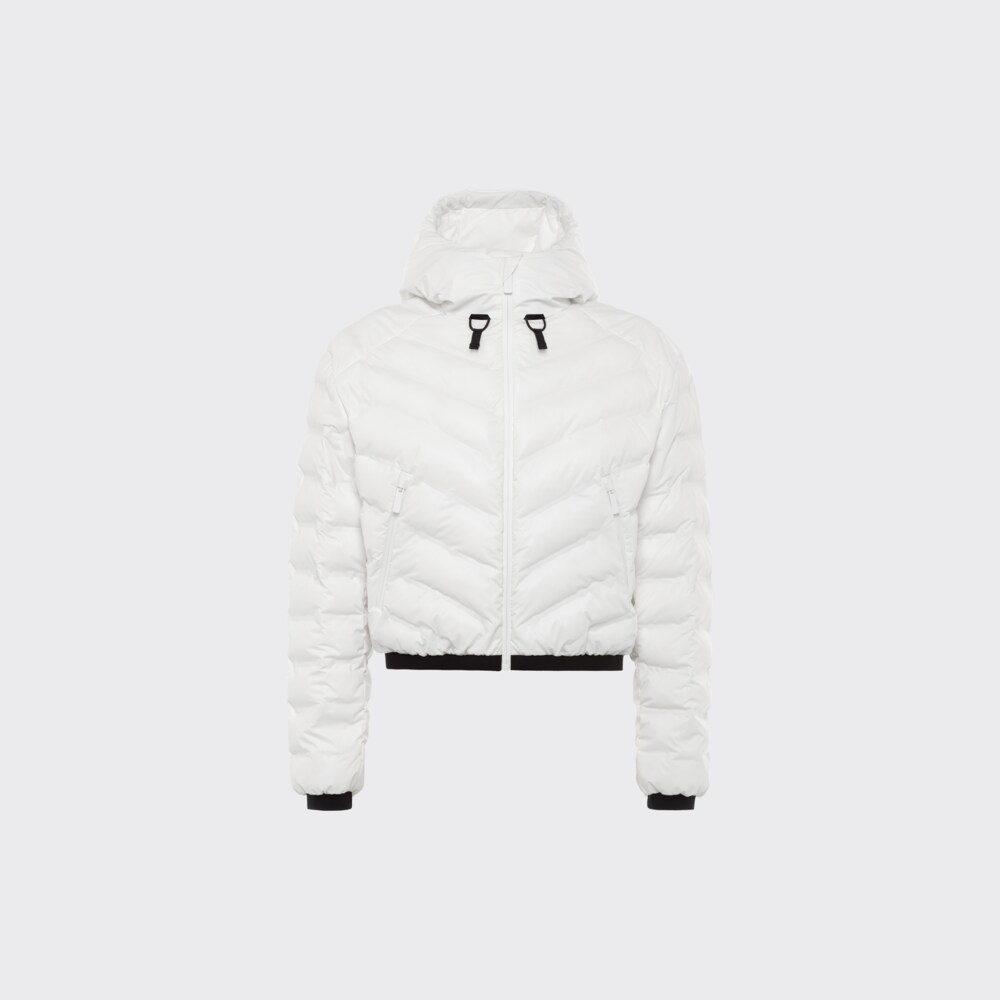 Prada Light Nylon hooded puffer jacket 1