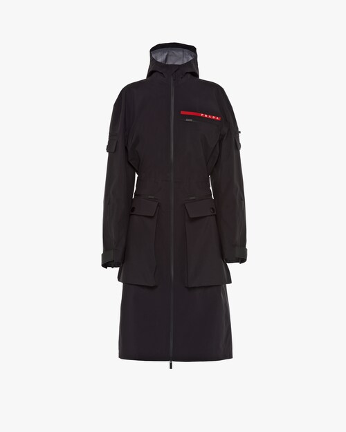 grey prada coat
