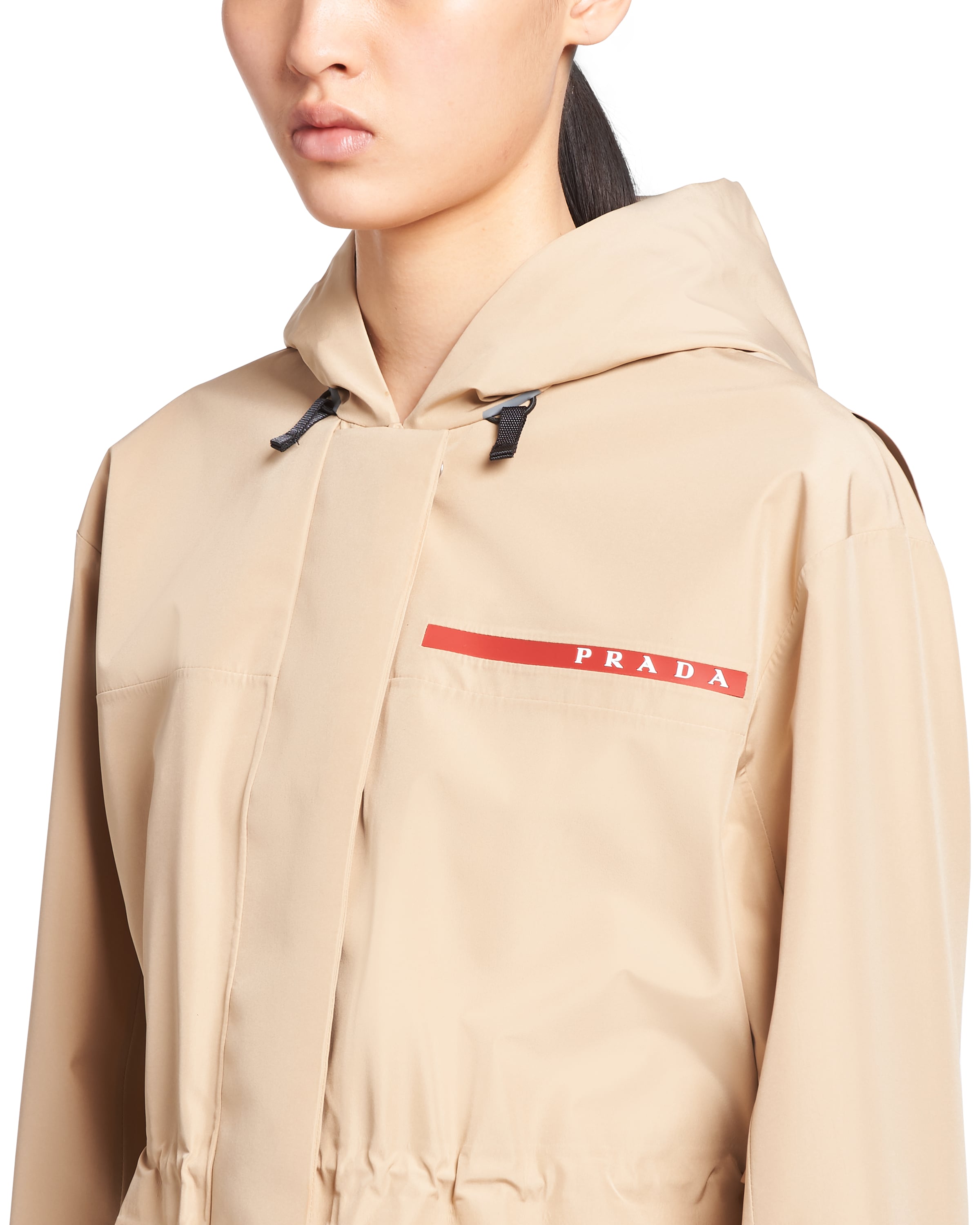 Technical fabric rain jacket Prada