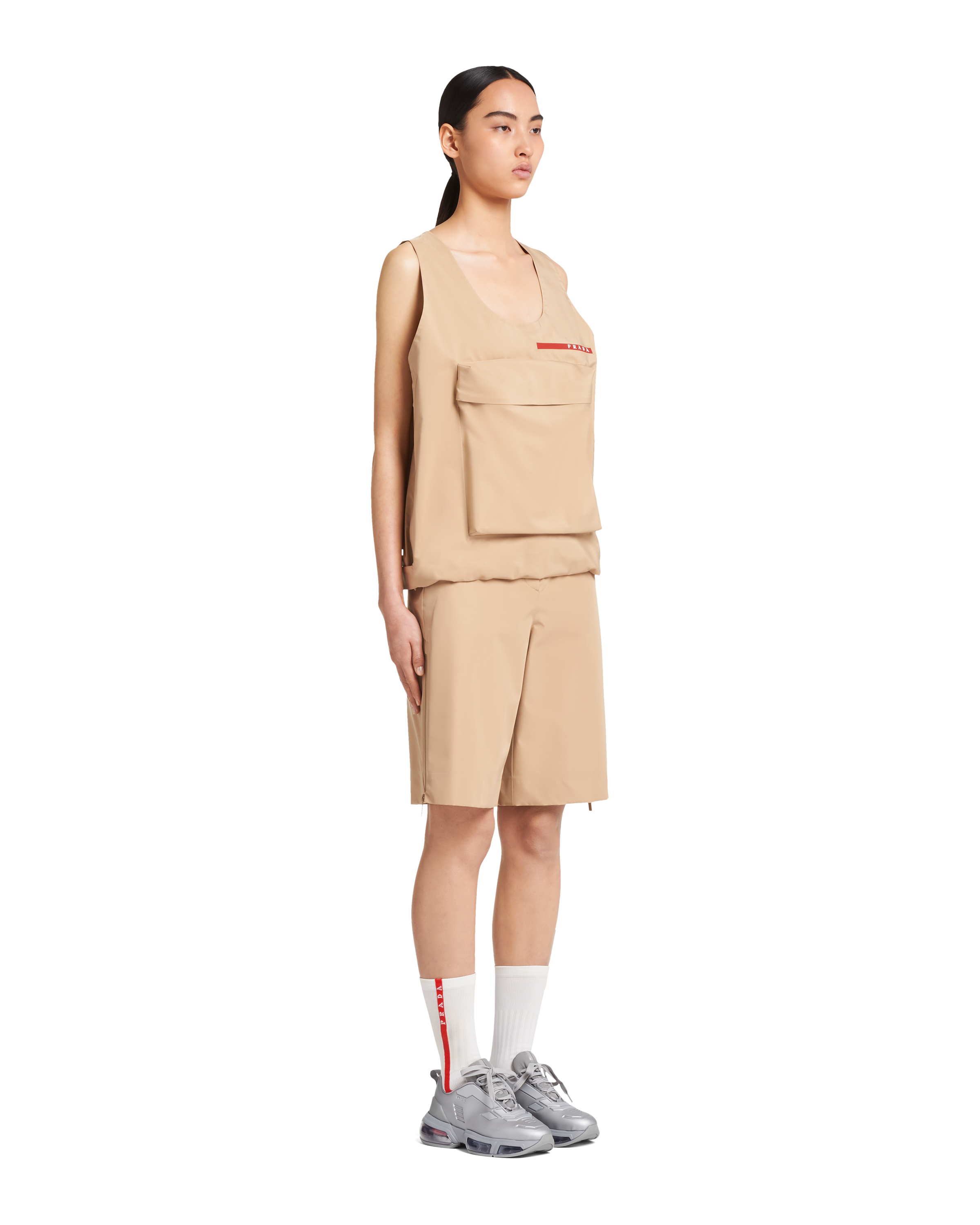 prada technical fabric shirt