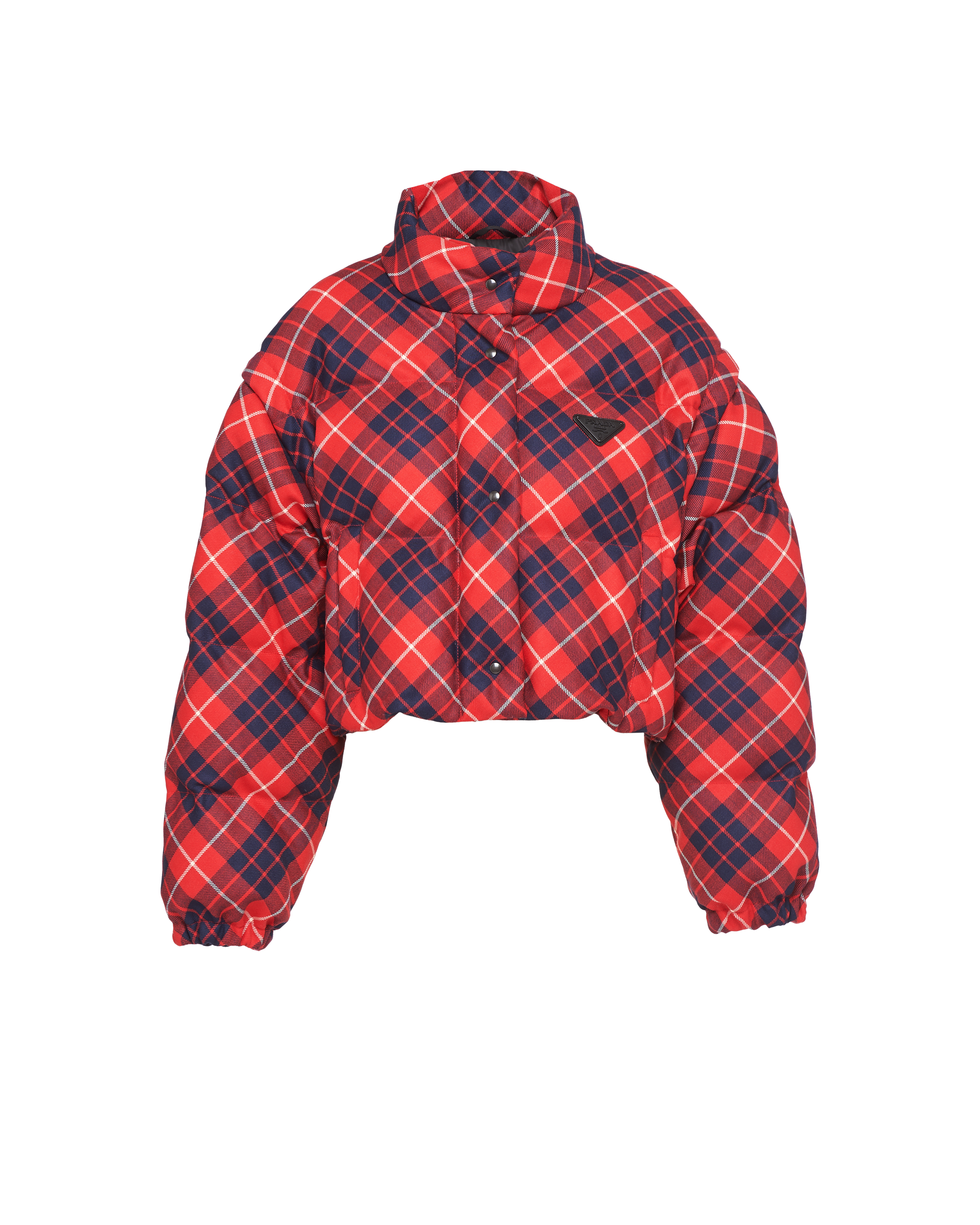 Plaid puffer jacket | Prada