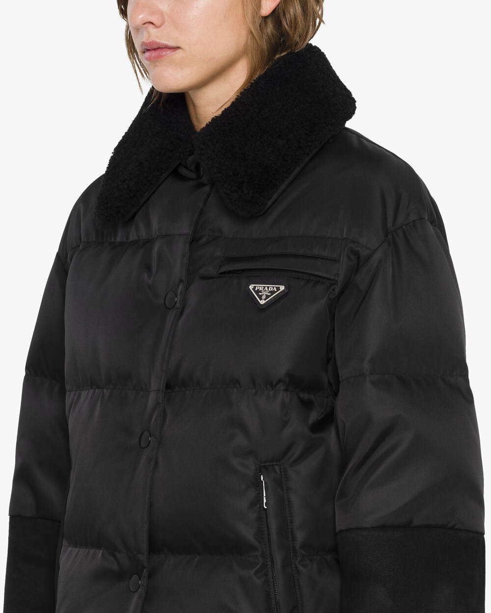 prada gabardine down jacket