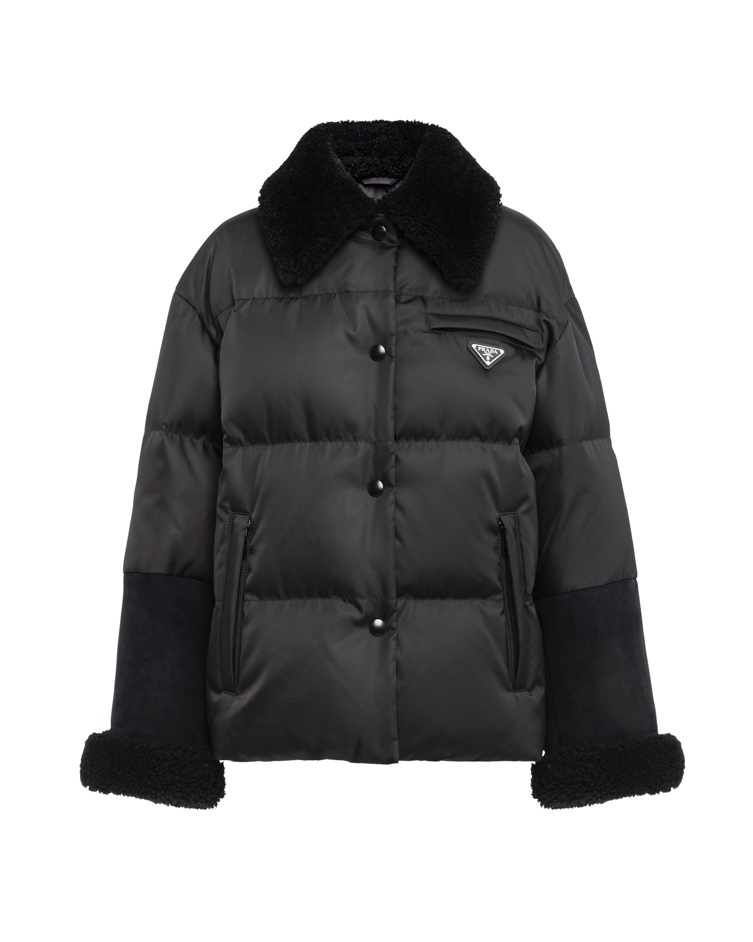 prada puffer coat womens