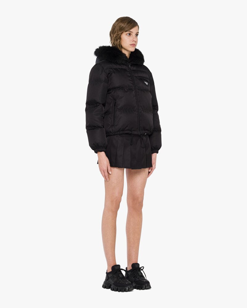 prada long down coat