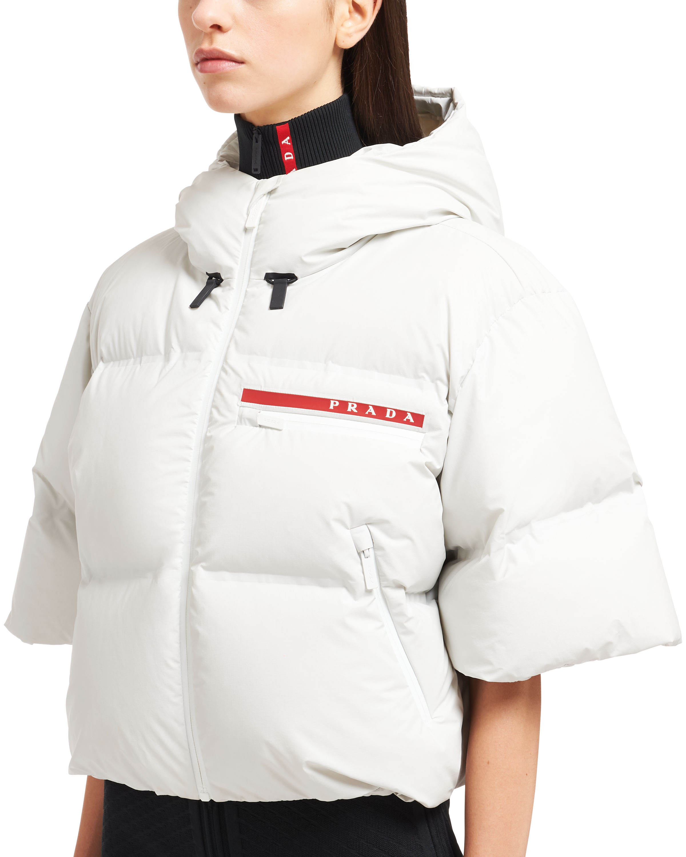 Prada Steppjacke mit Kapuze aus Light Nylon 5
