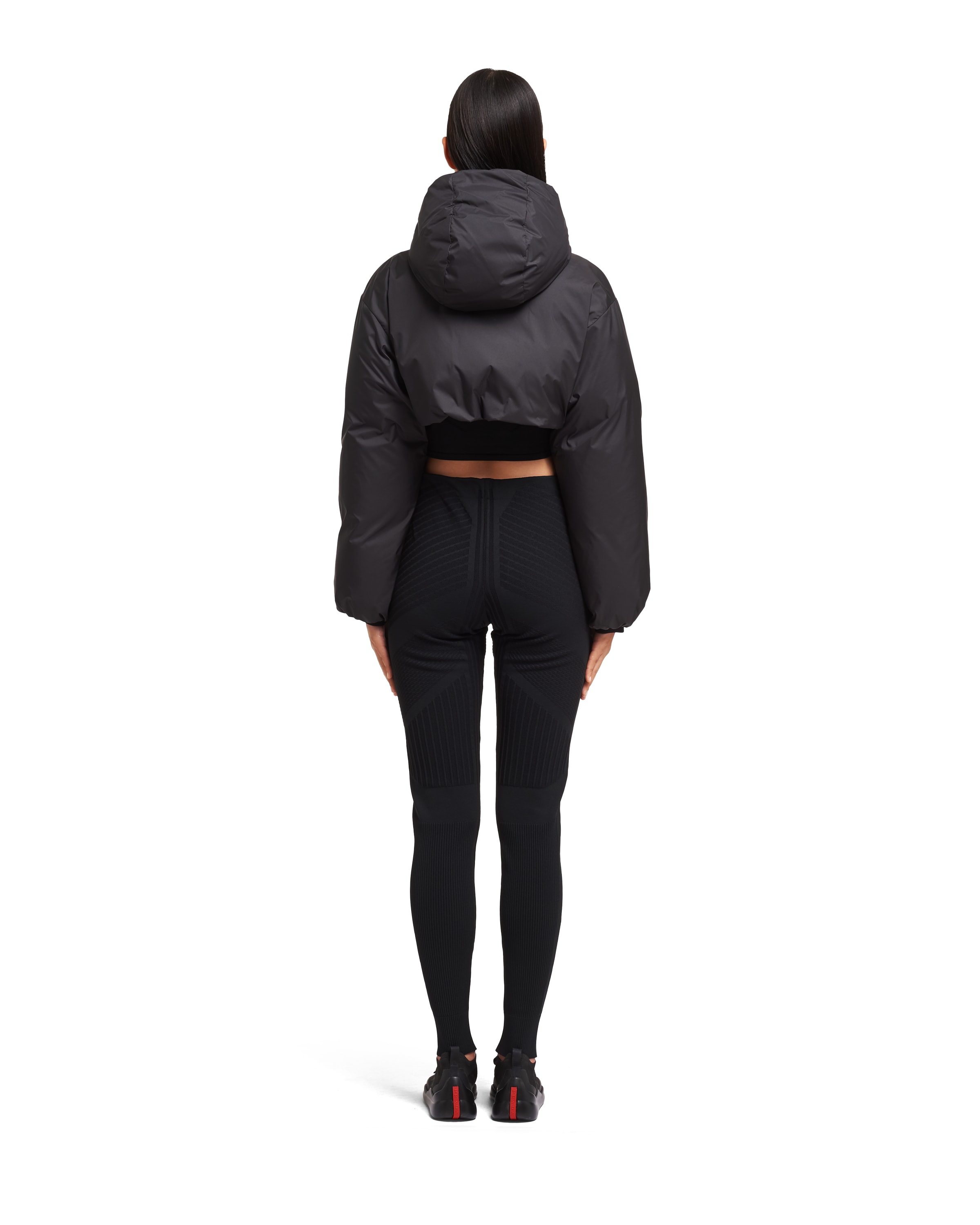 Light Polyester cropped puffer jacket Prada