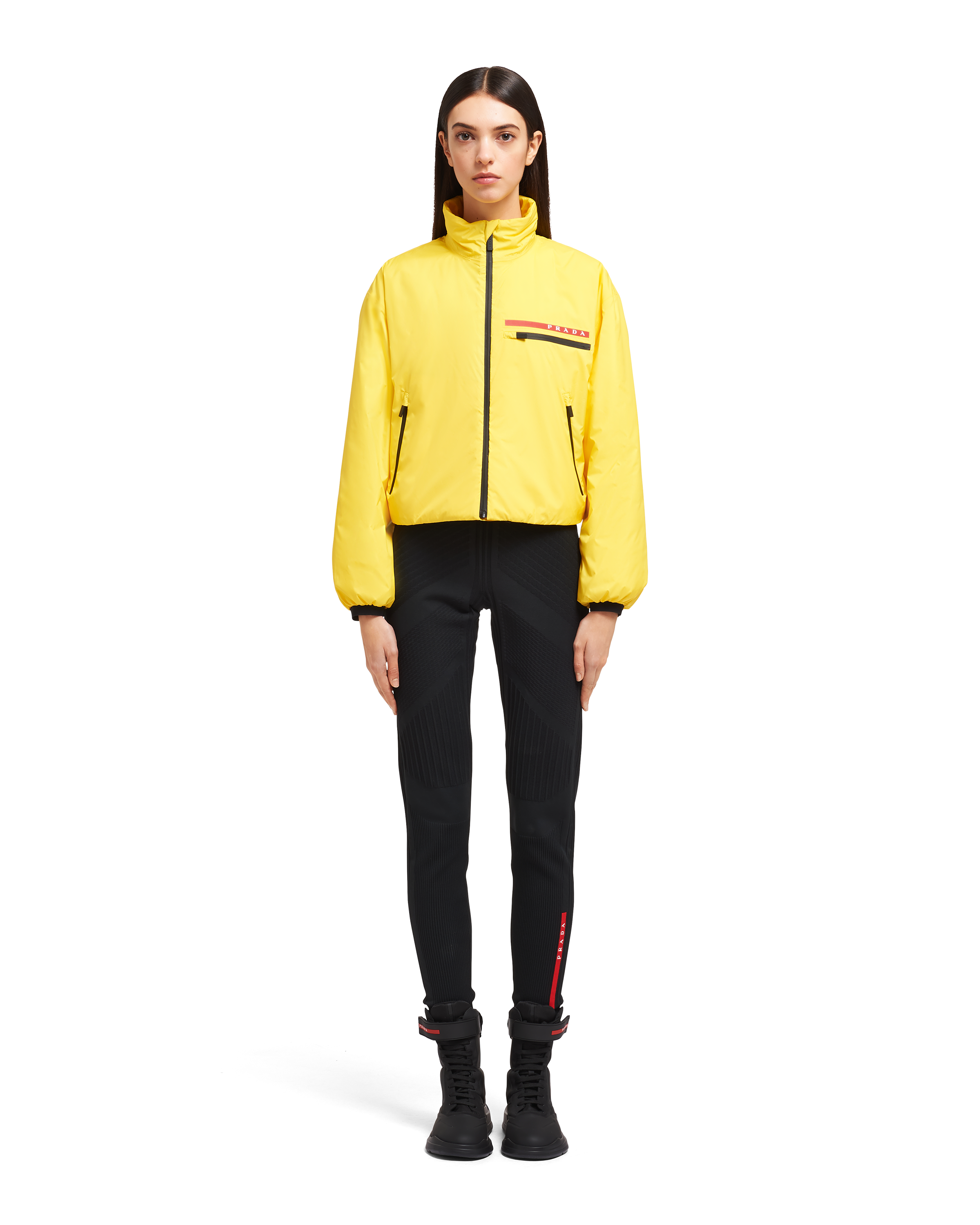 イエロー ライトポリエステル ウィンドブレーカー Prada