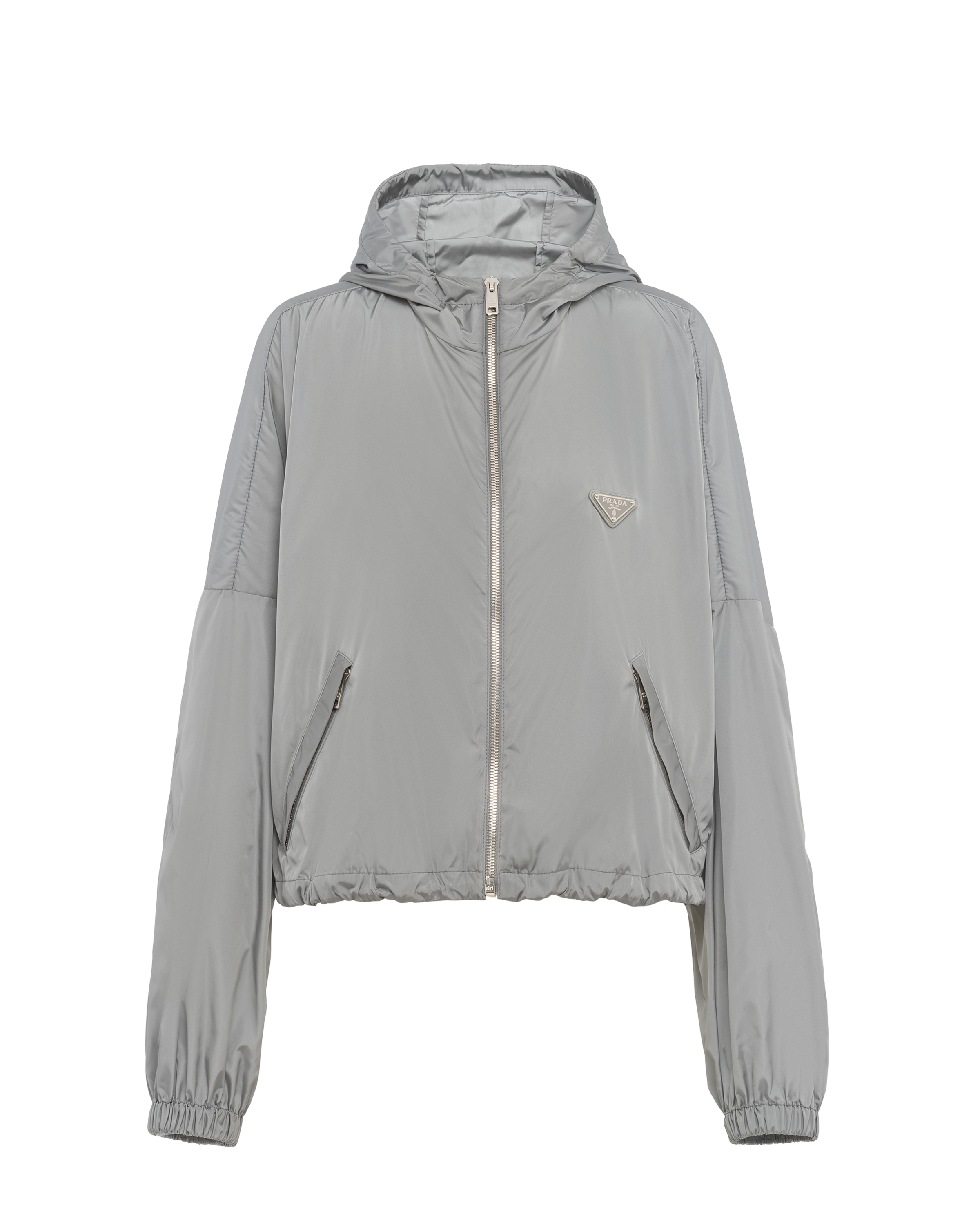 prada windbreaker grey