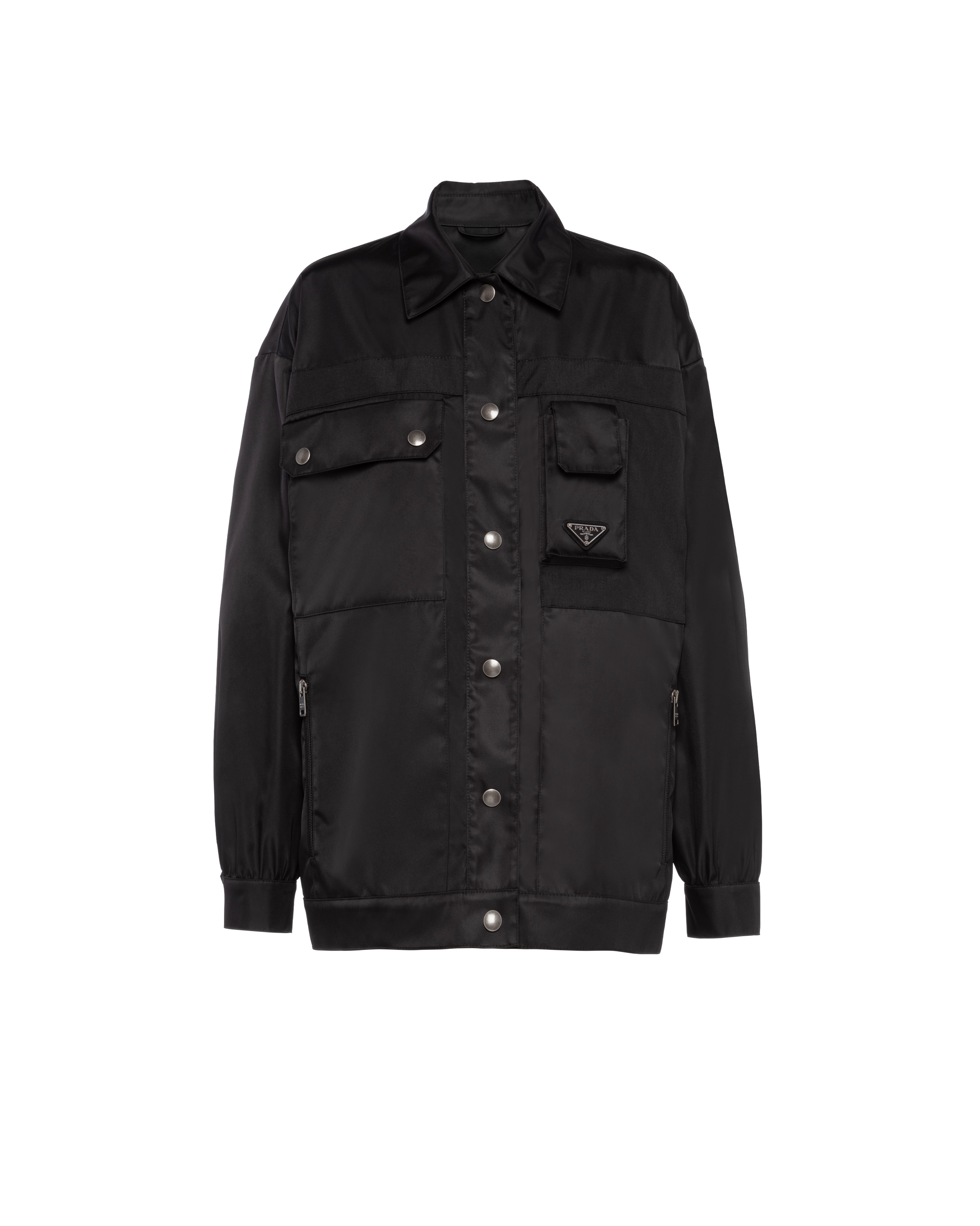 prada nylon gabardine coat