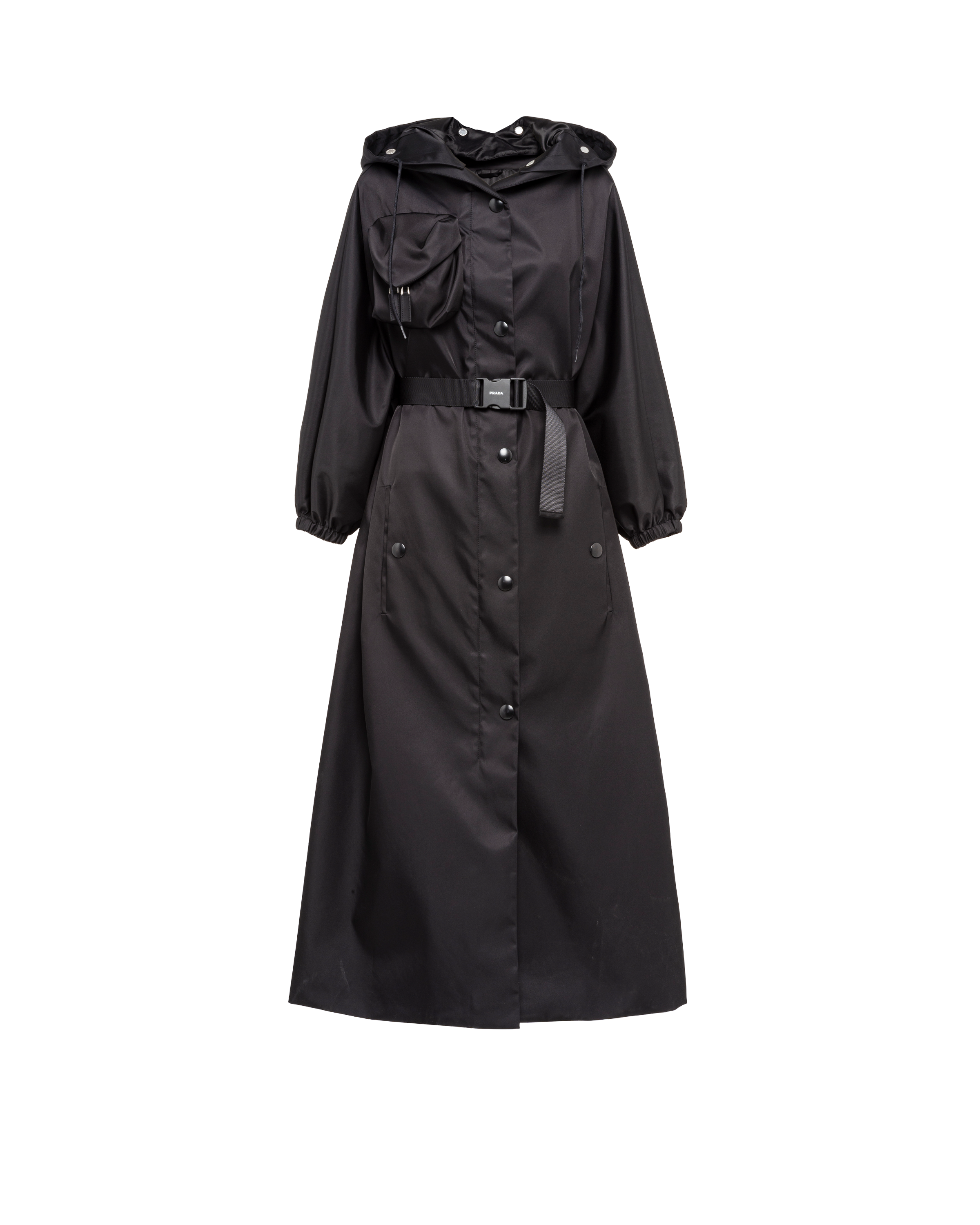 prada women's black coat