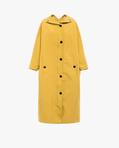 oversized hooded raincoat