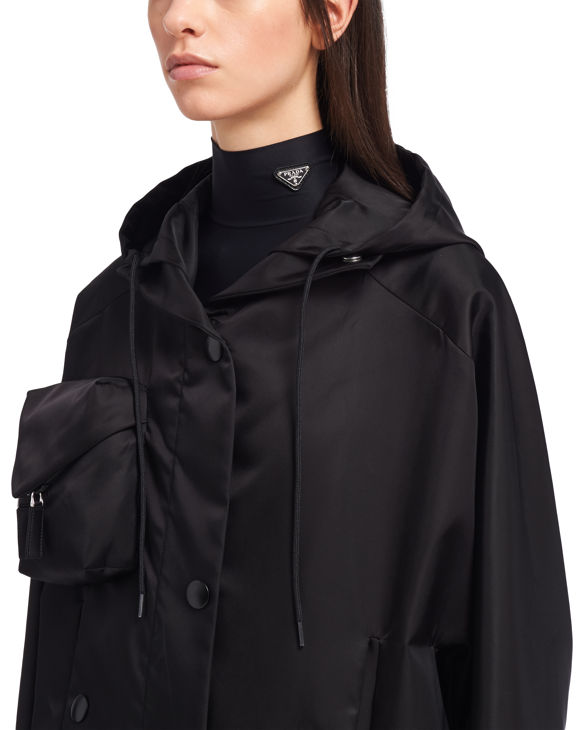 prada re-nylon 再生尼龙华达呢兜帽式夹克 5