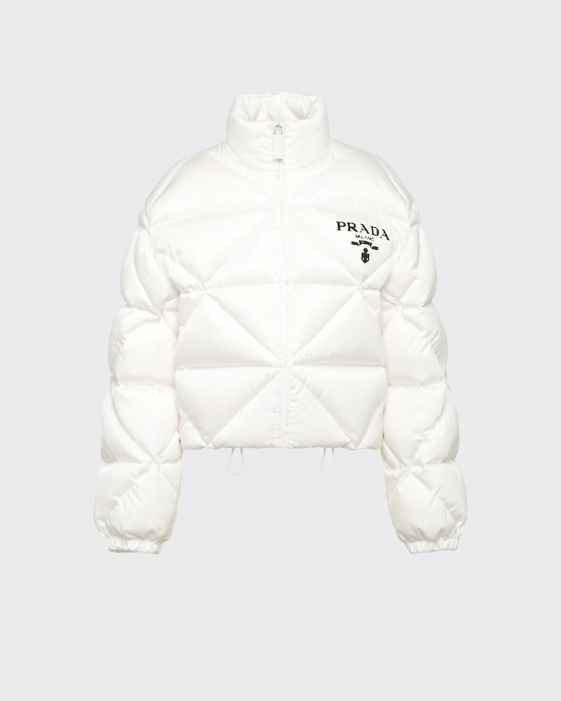 prada white puffer jacket