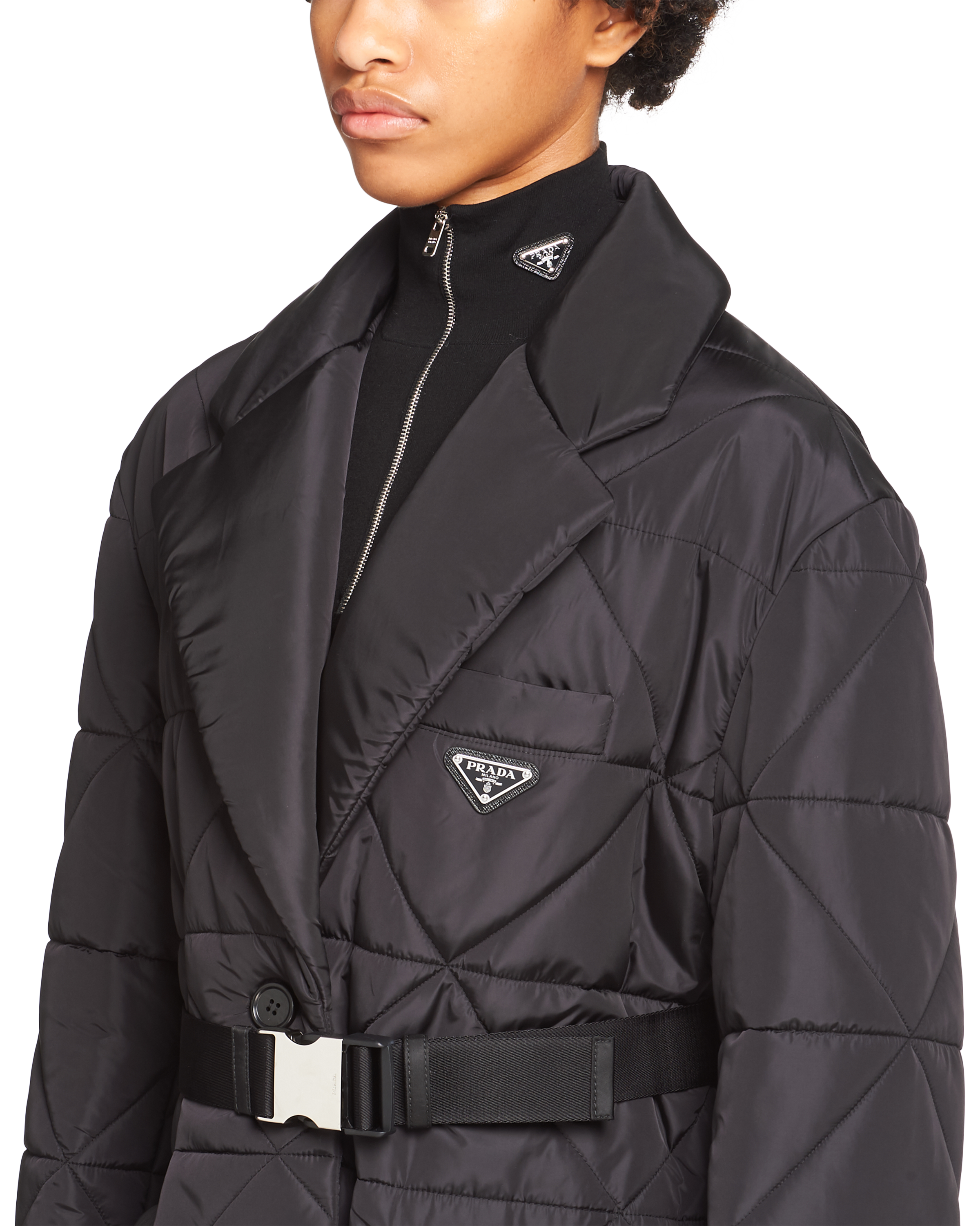 Prada Imperméable matelassé en Re\u002DNylon léger 5