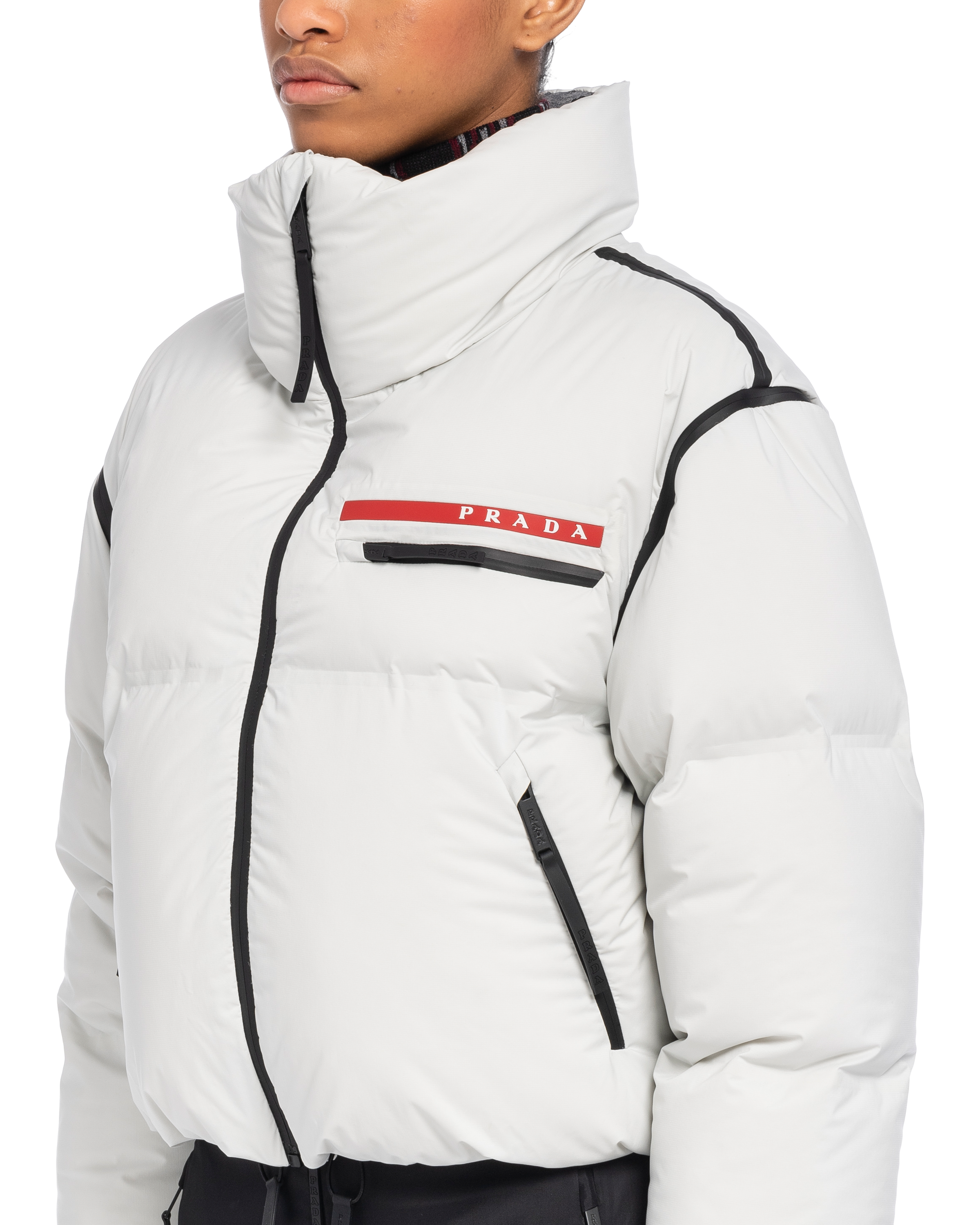 prada silver jacket