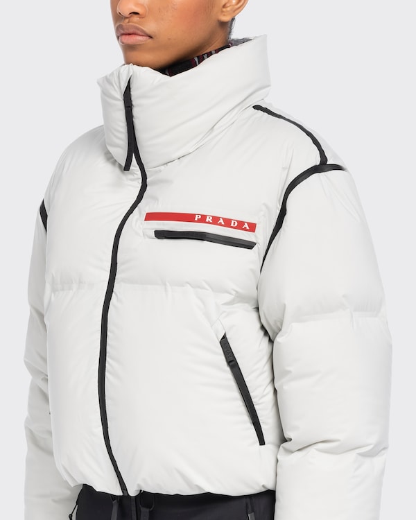 Prada Women Chalk Gore-Texâ® Oversize K-Way