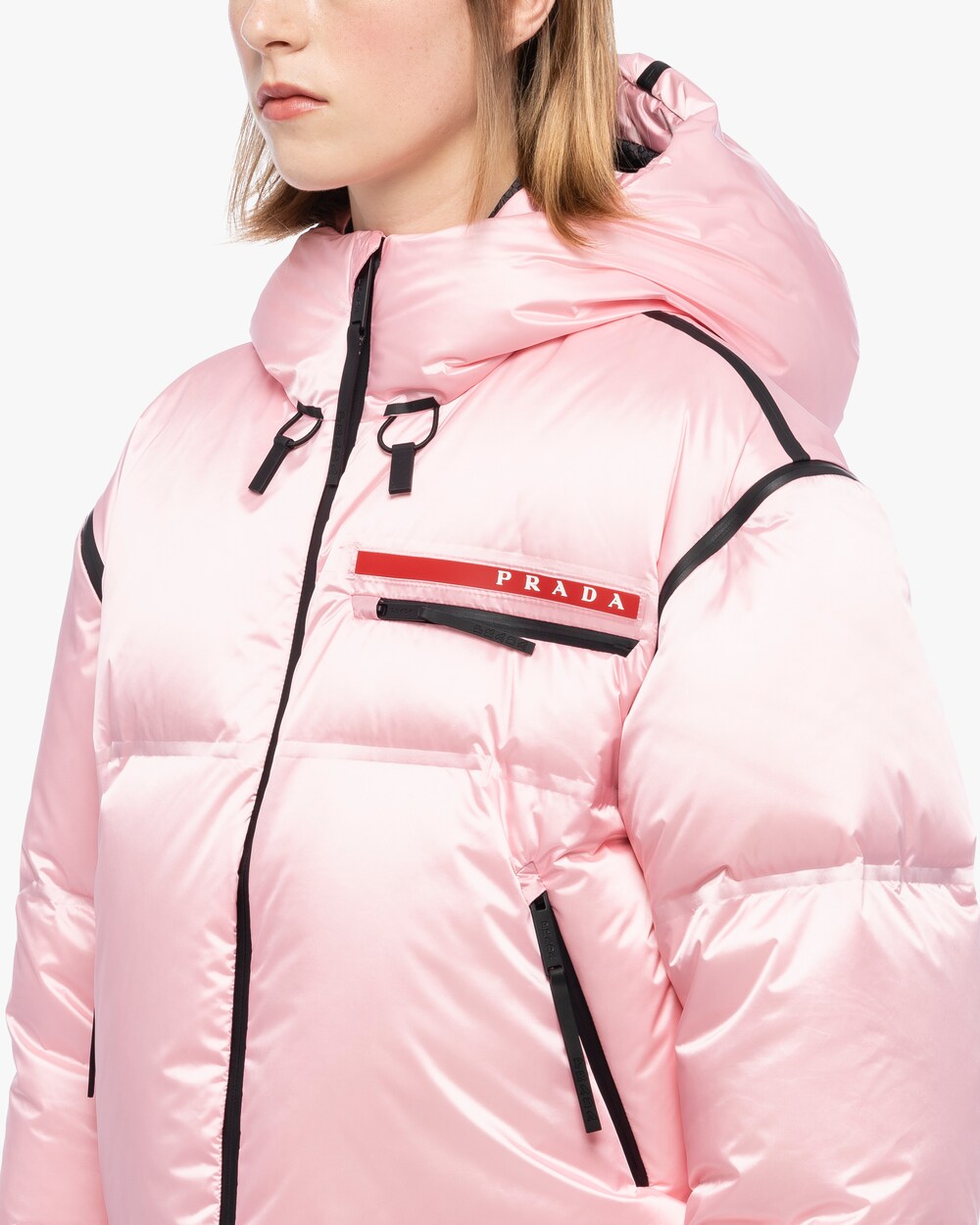 prada pink coat