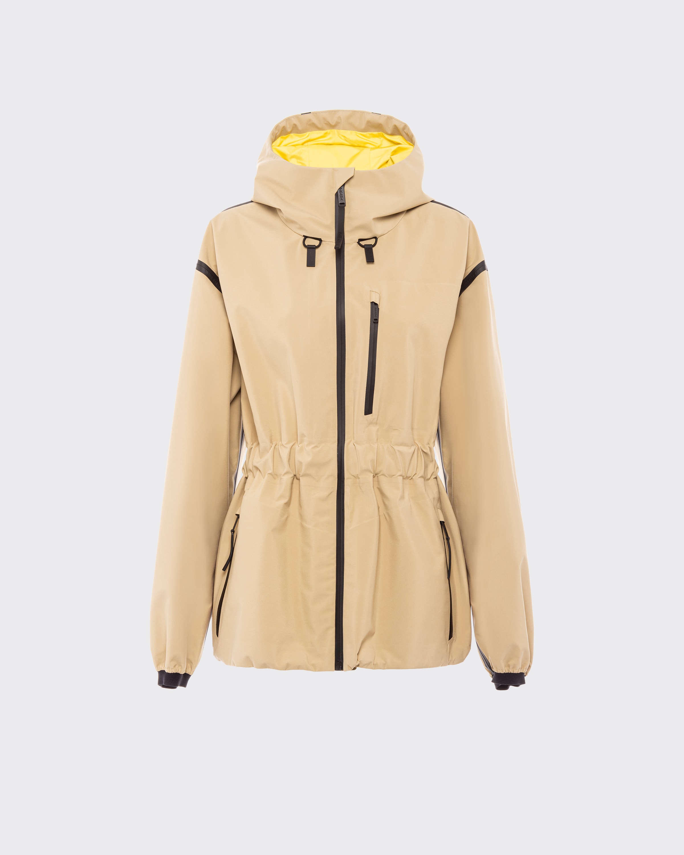 Prada Light Extreme-tex Rain Jacket In Desert/yellow