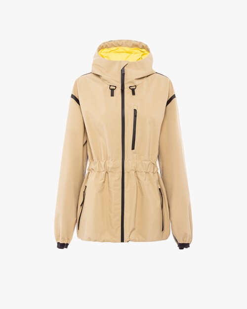 light yellow rain jacket