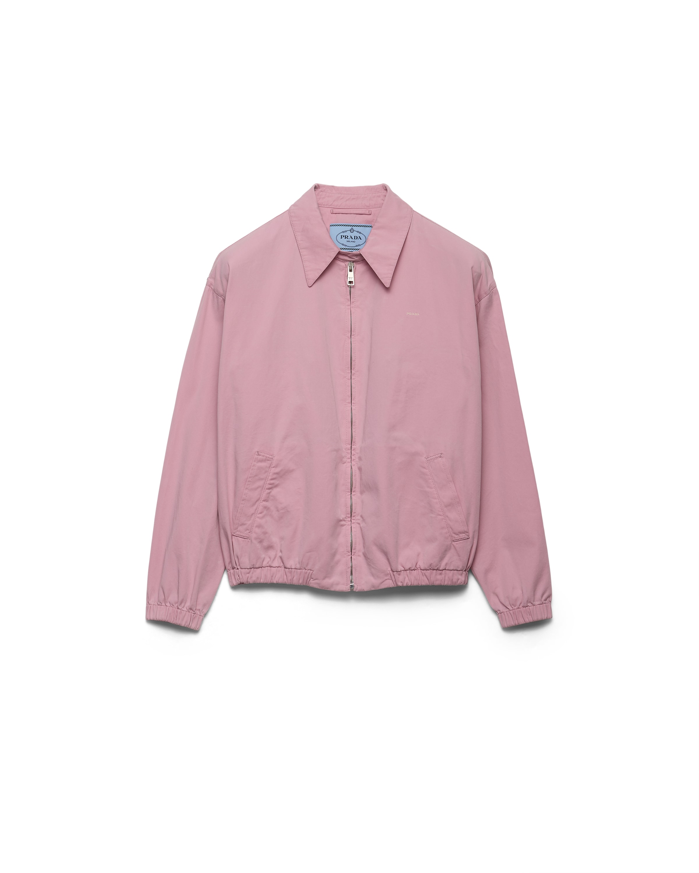 Prada Blouson En Gabardine Ancienne, Femme, Rose Albâtre, Taille 36