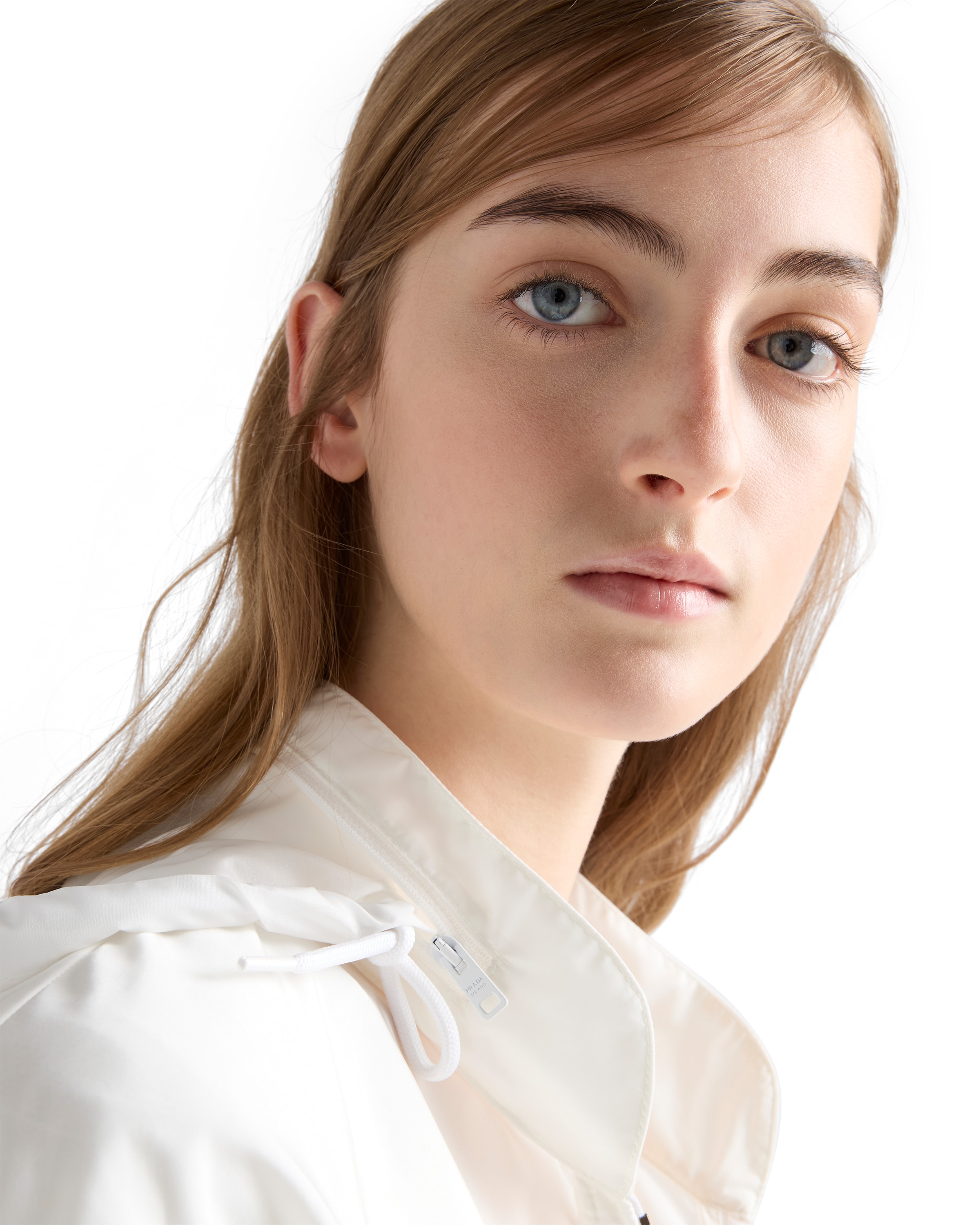 Prada Long-sleeved Casual Jacket In White
