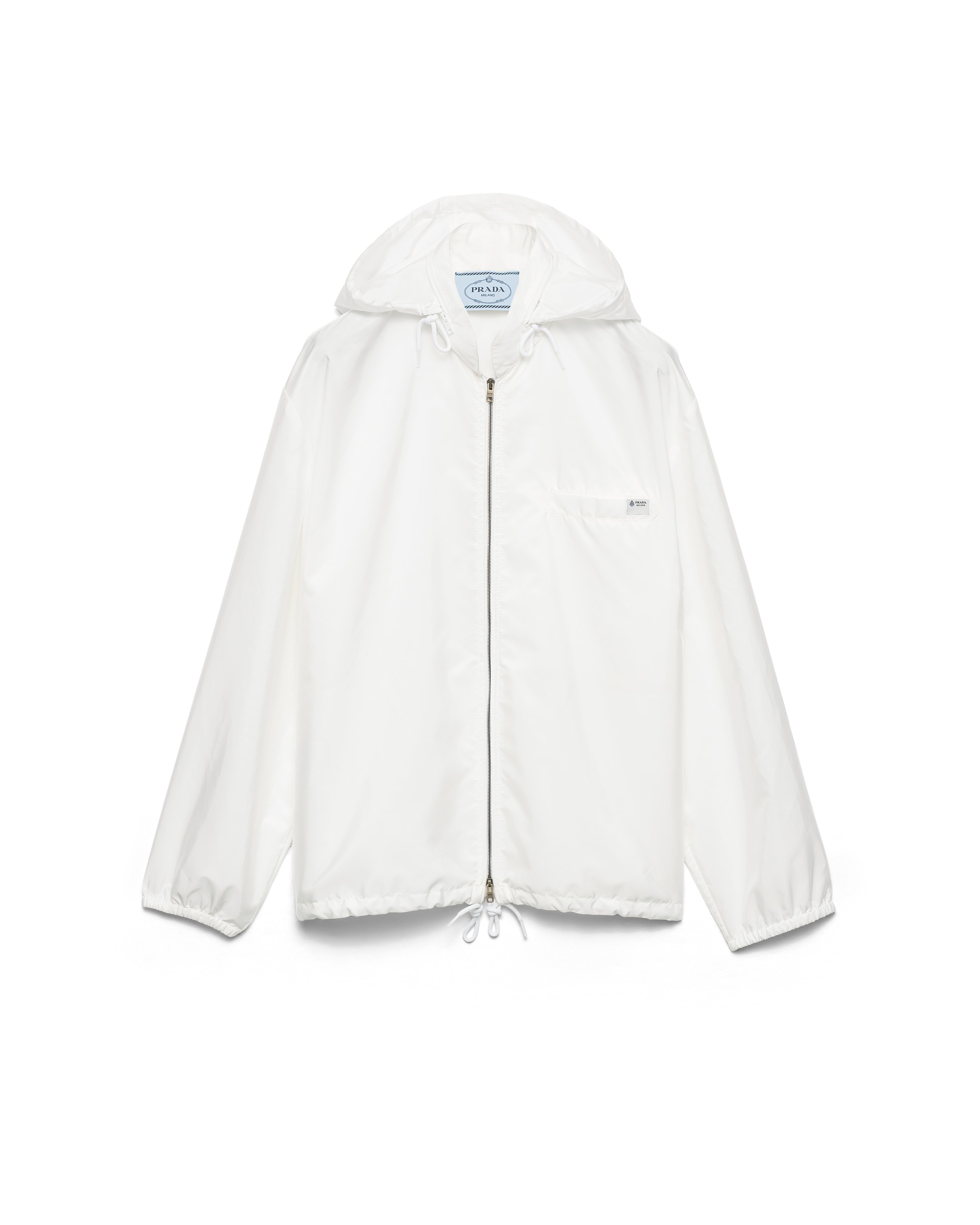 Prada Long-sleeved Casual Jacket In White