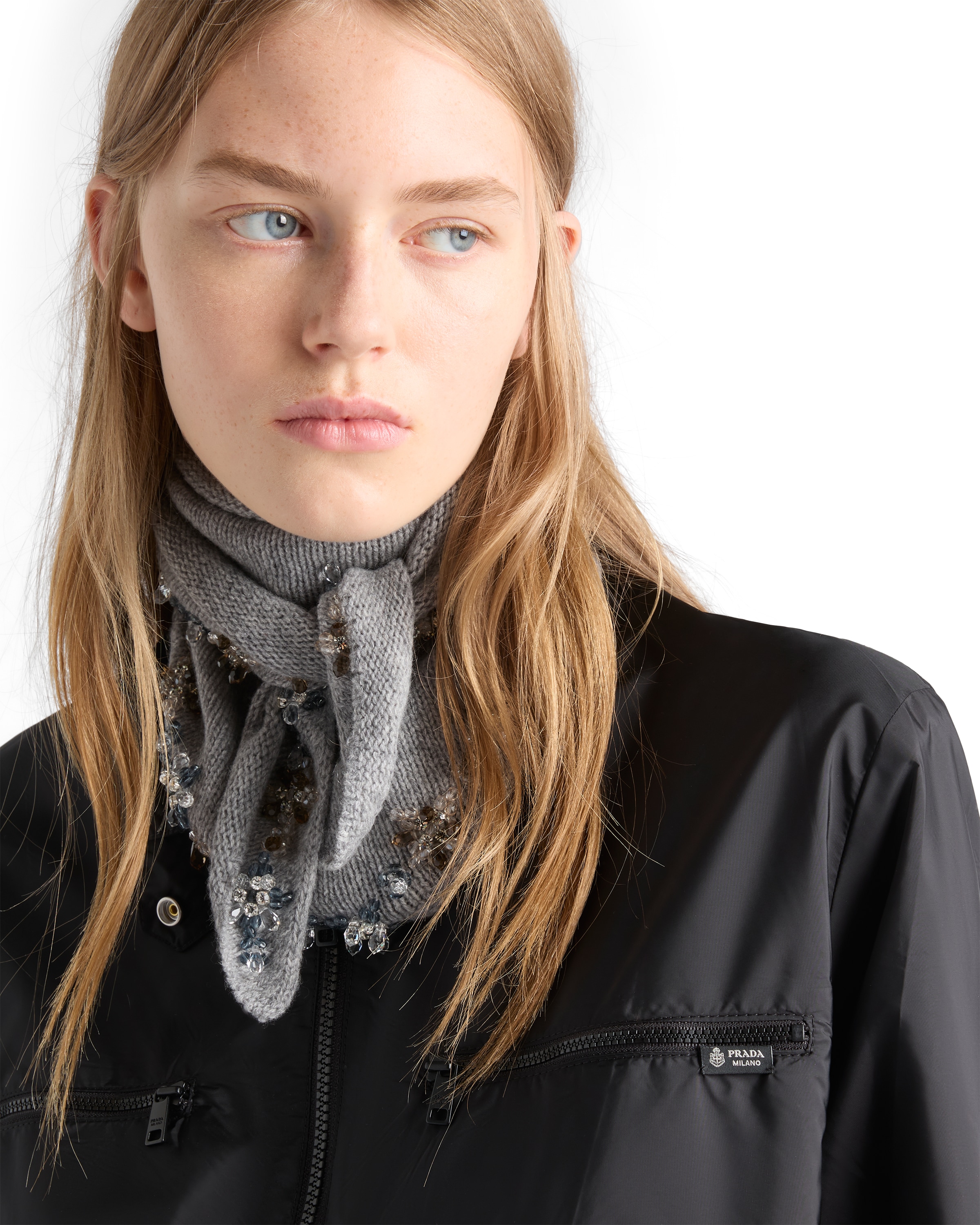 Prada Lightweight Re-nylon Blouson Jacket In Black