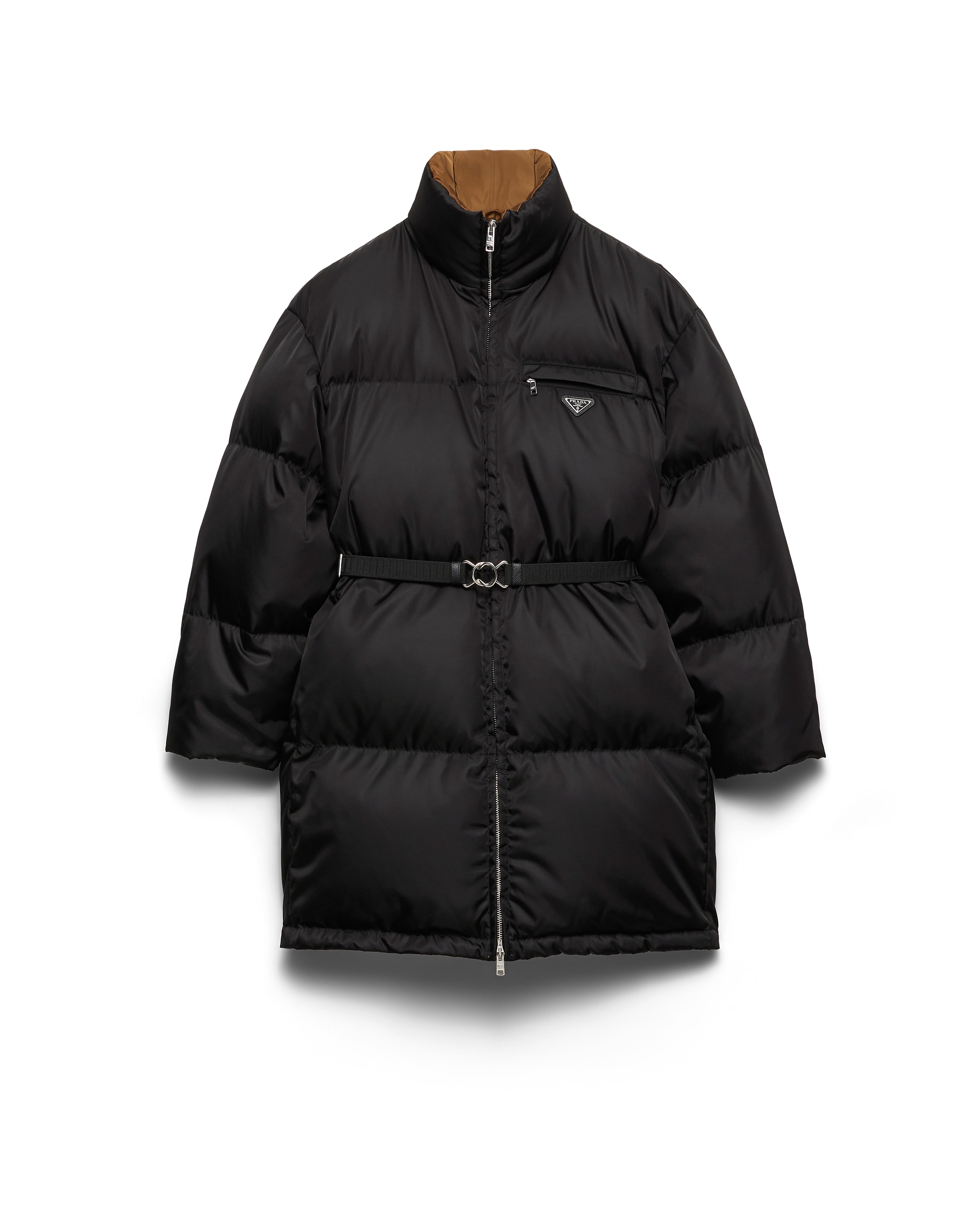 Prada Womens Black Re-nylon Padded Shell-down Jacket In Black