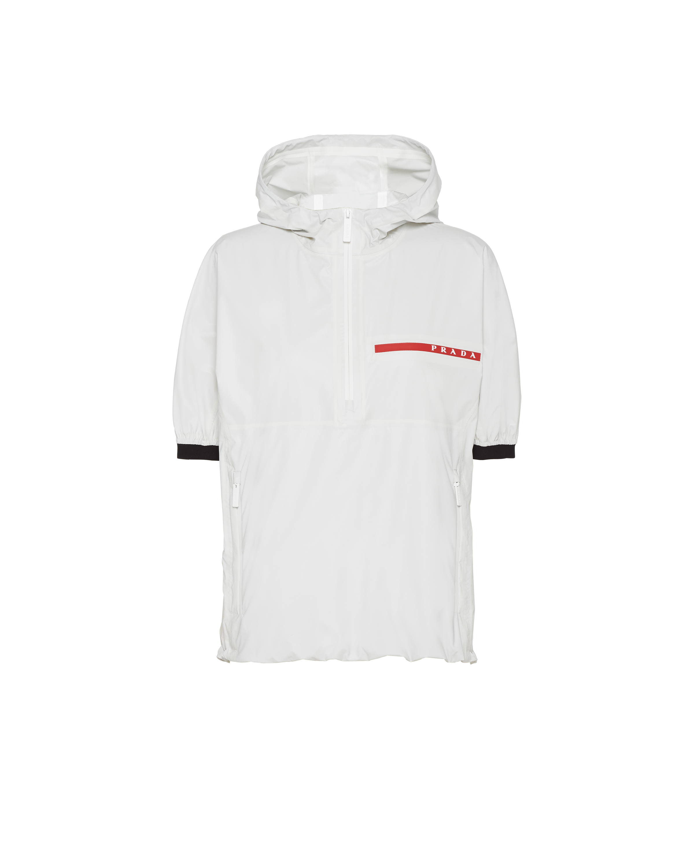 Chalk White Light Re nylon Anorak PRADA