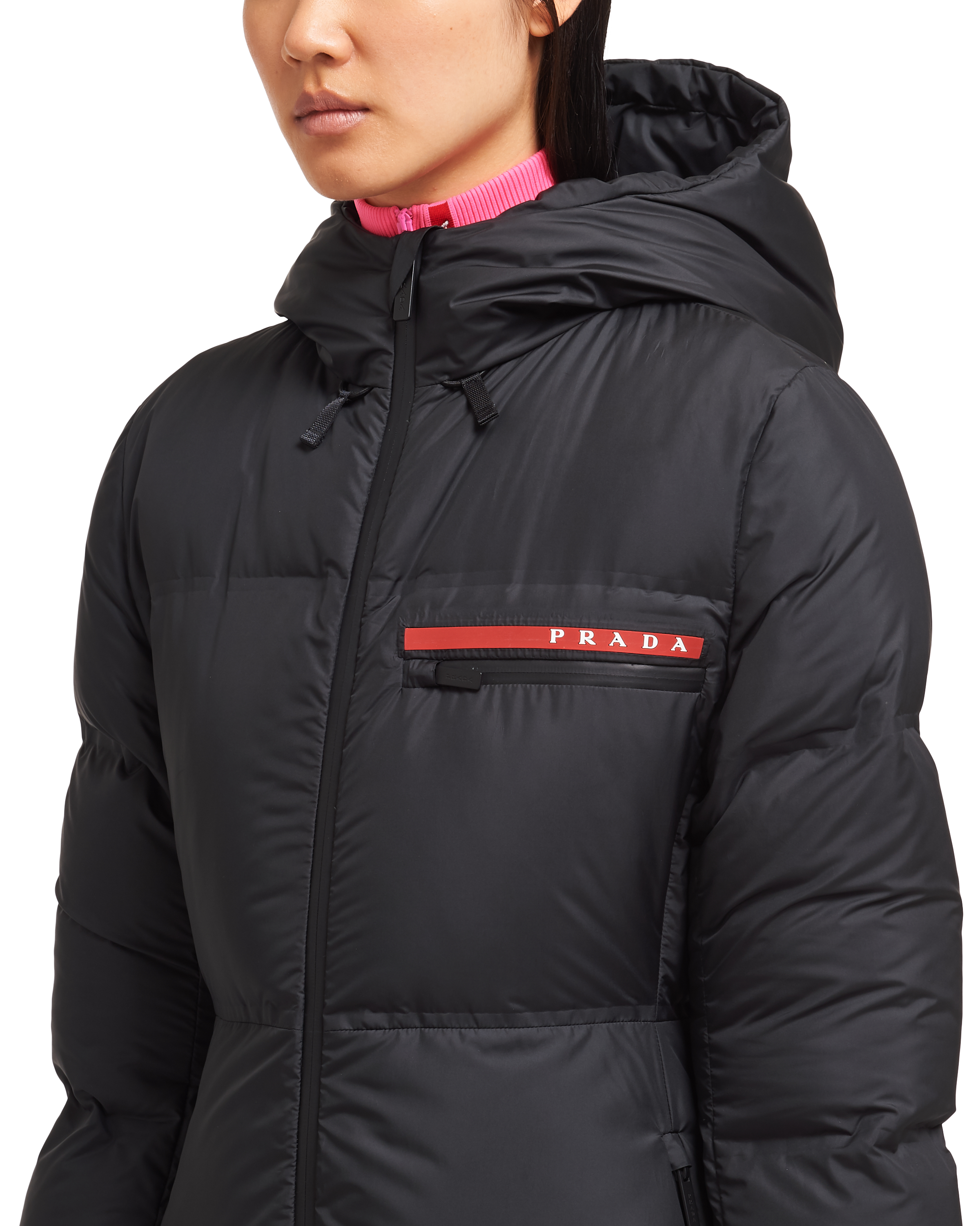 Black prada puffer jacket 2025