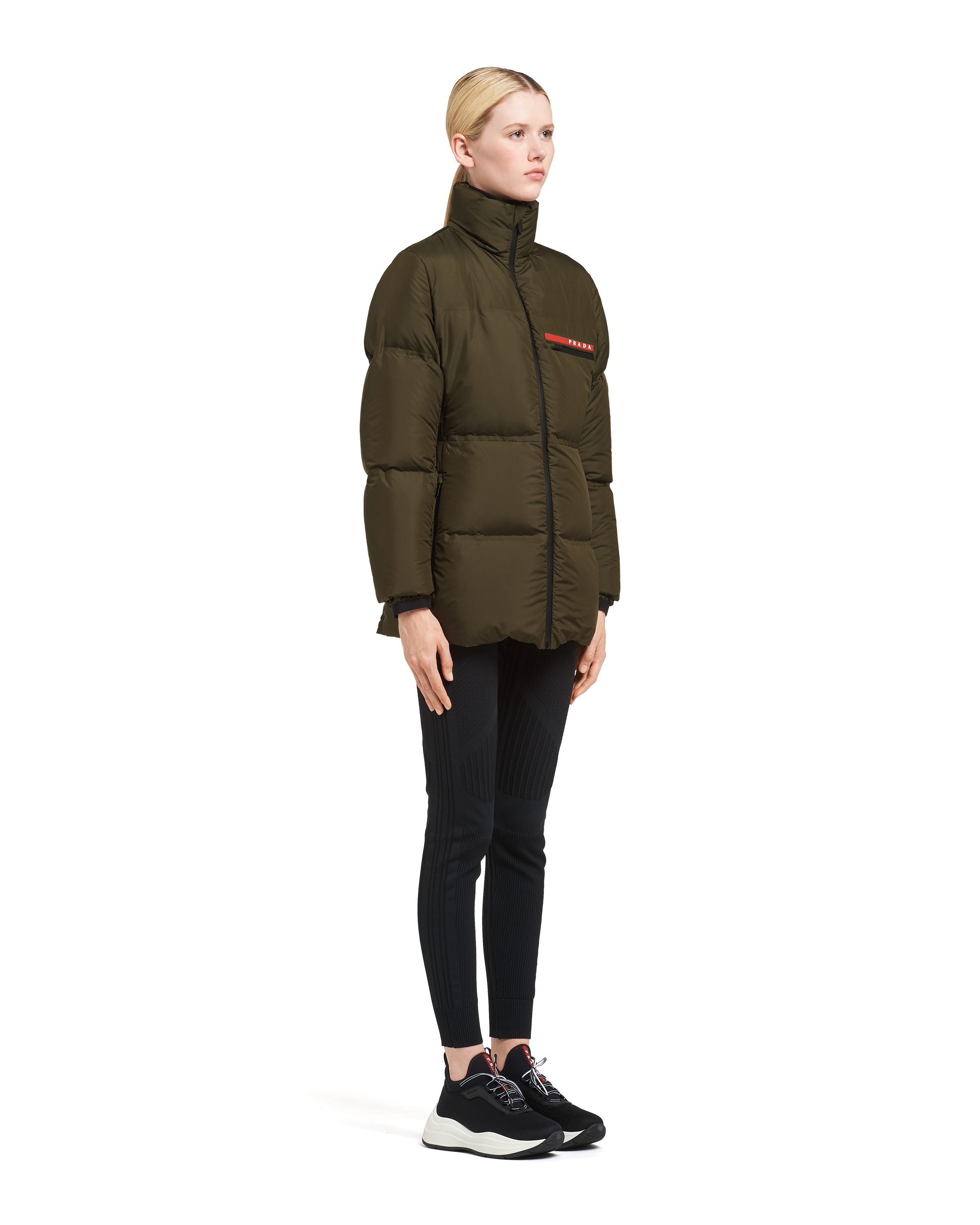 green prada puffer