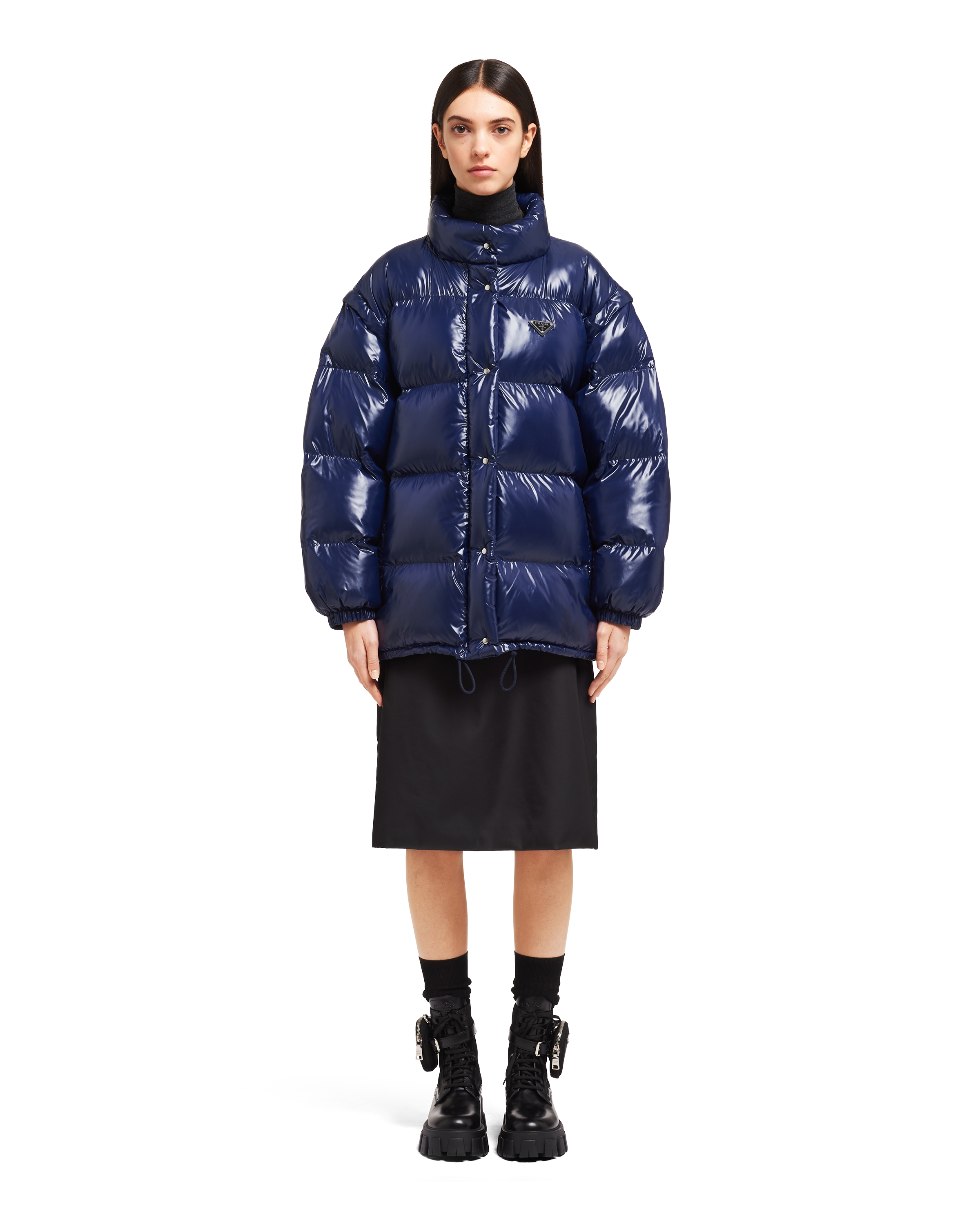 prada puffer jacket with fur