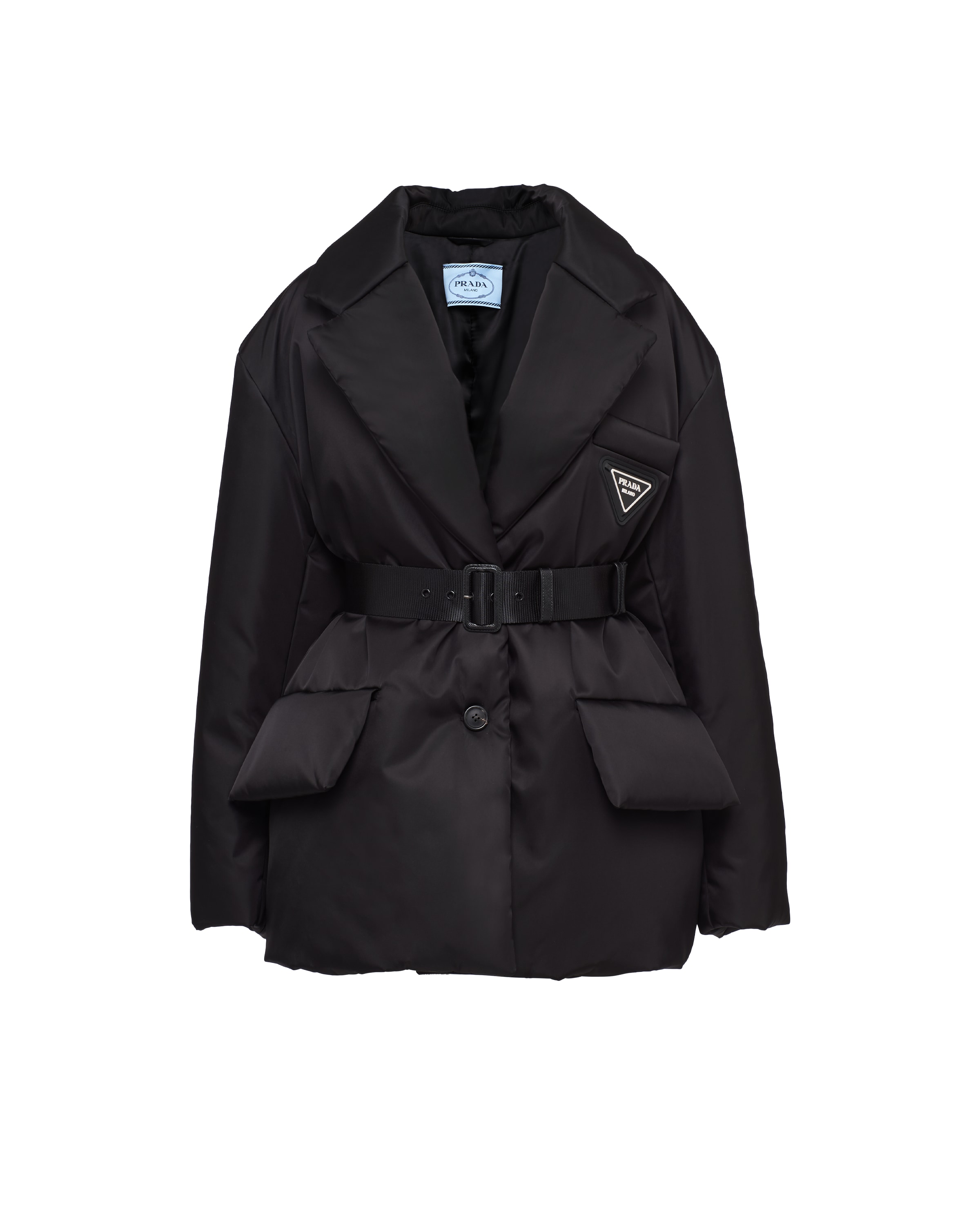ReNylon gabardine puffer jacket Prada