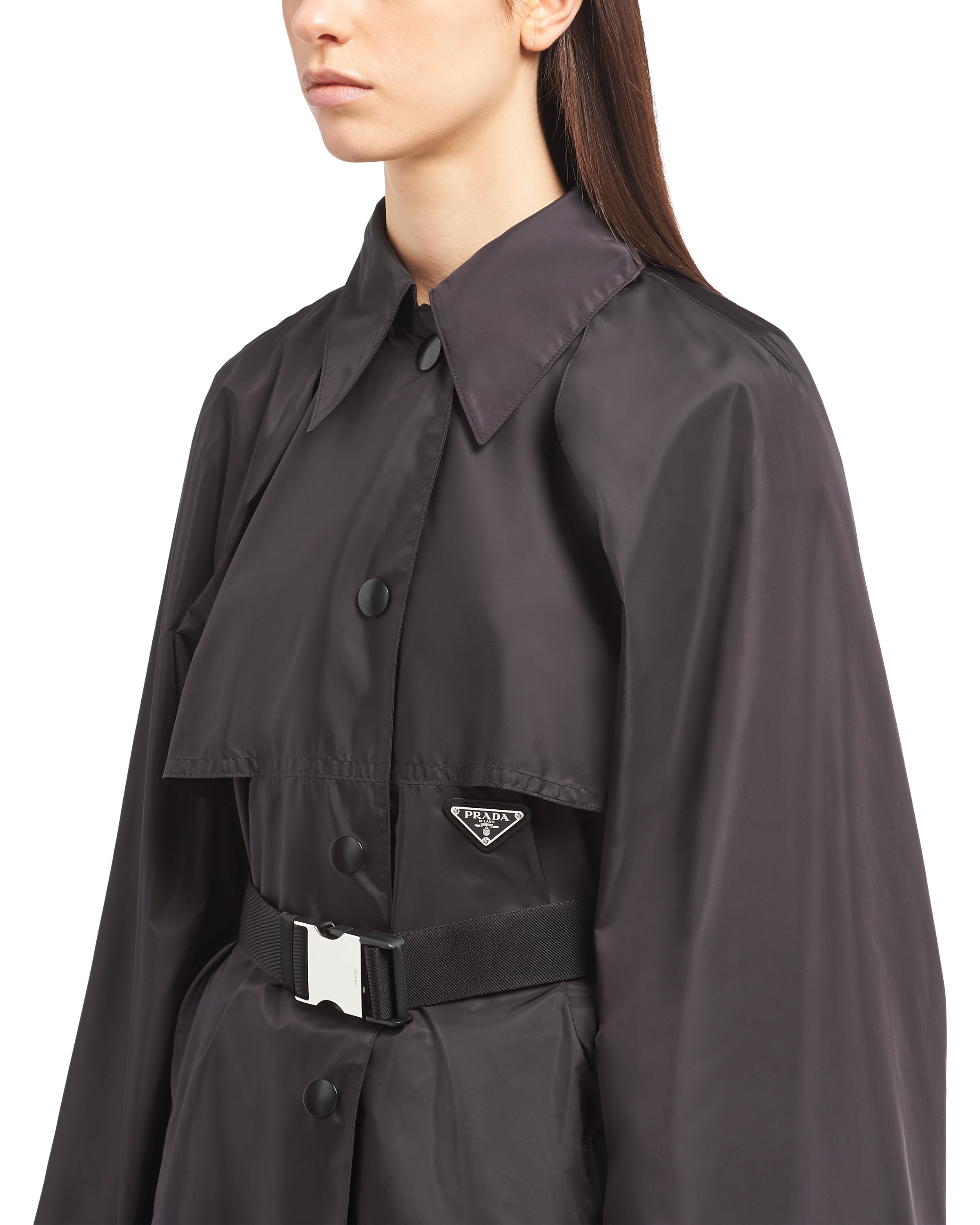 Prada جاكيت سفاري من قماش \x22رينايلون” Re\u002DNylon خفيف 5