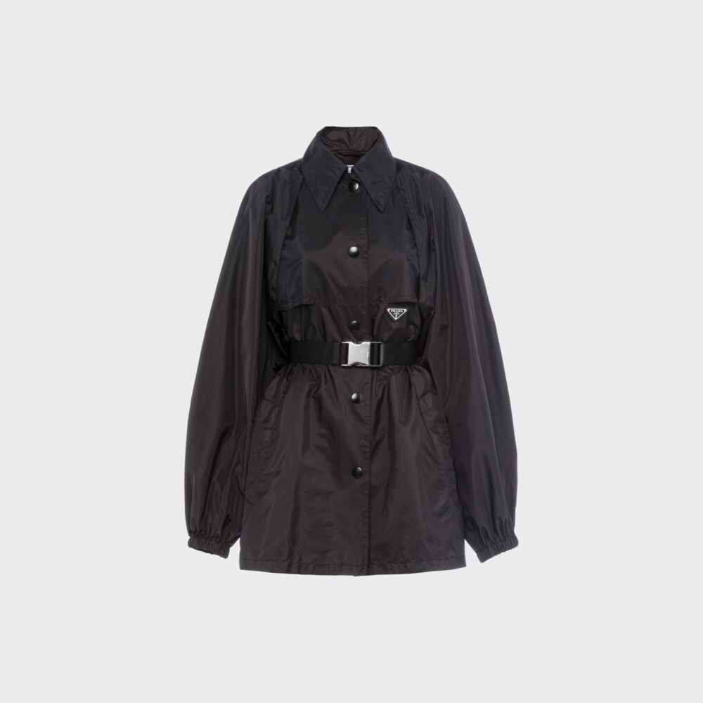 Prada جاكيت سفاري من قماش "رينايلون” Re-Nylon خفيف 1