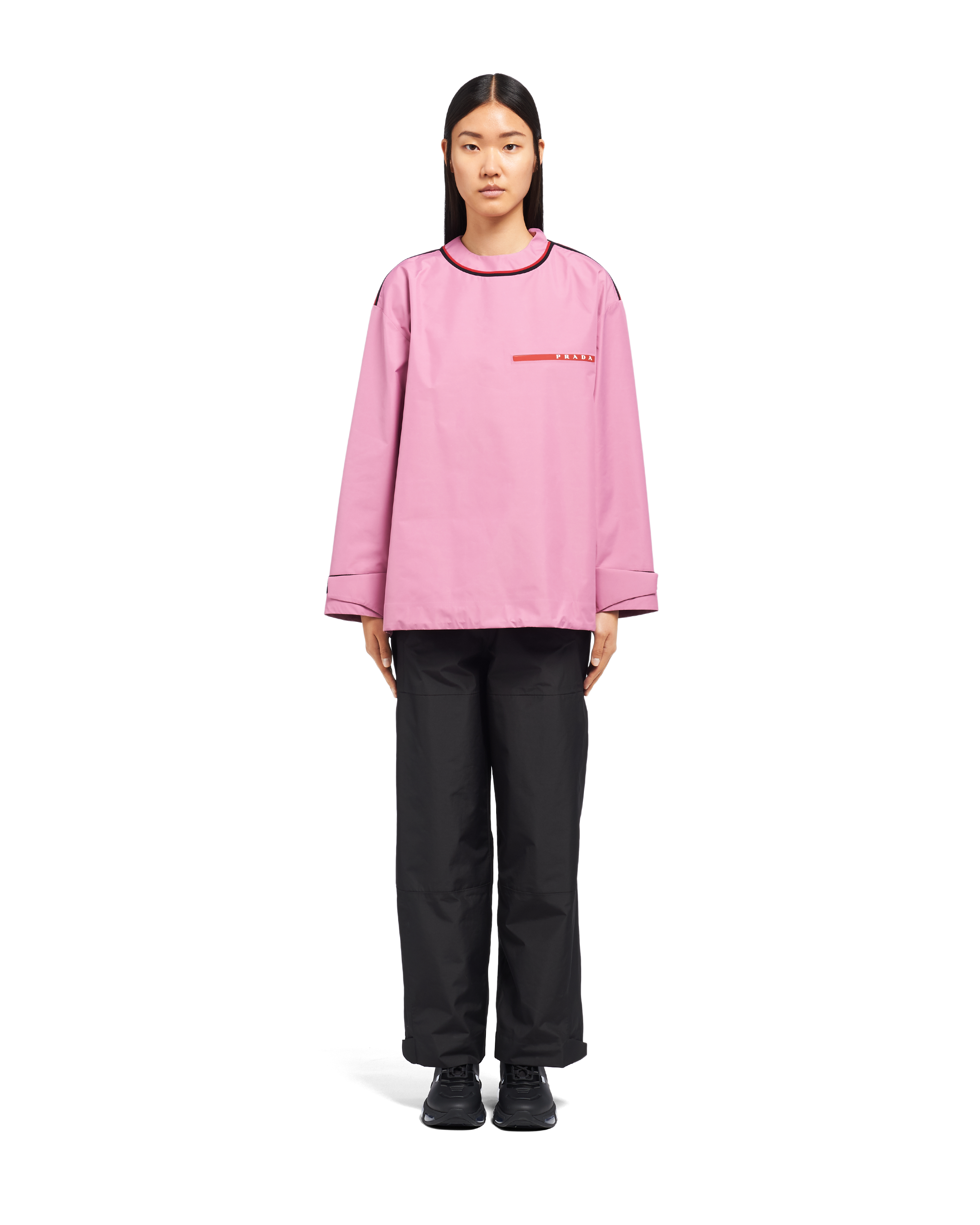 Wisteria/Red/Black Extreme-Tex long-sleeved top | PRADA