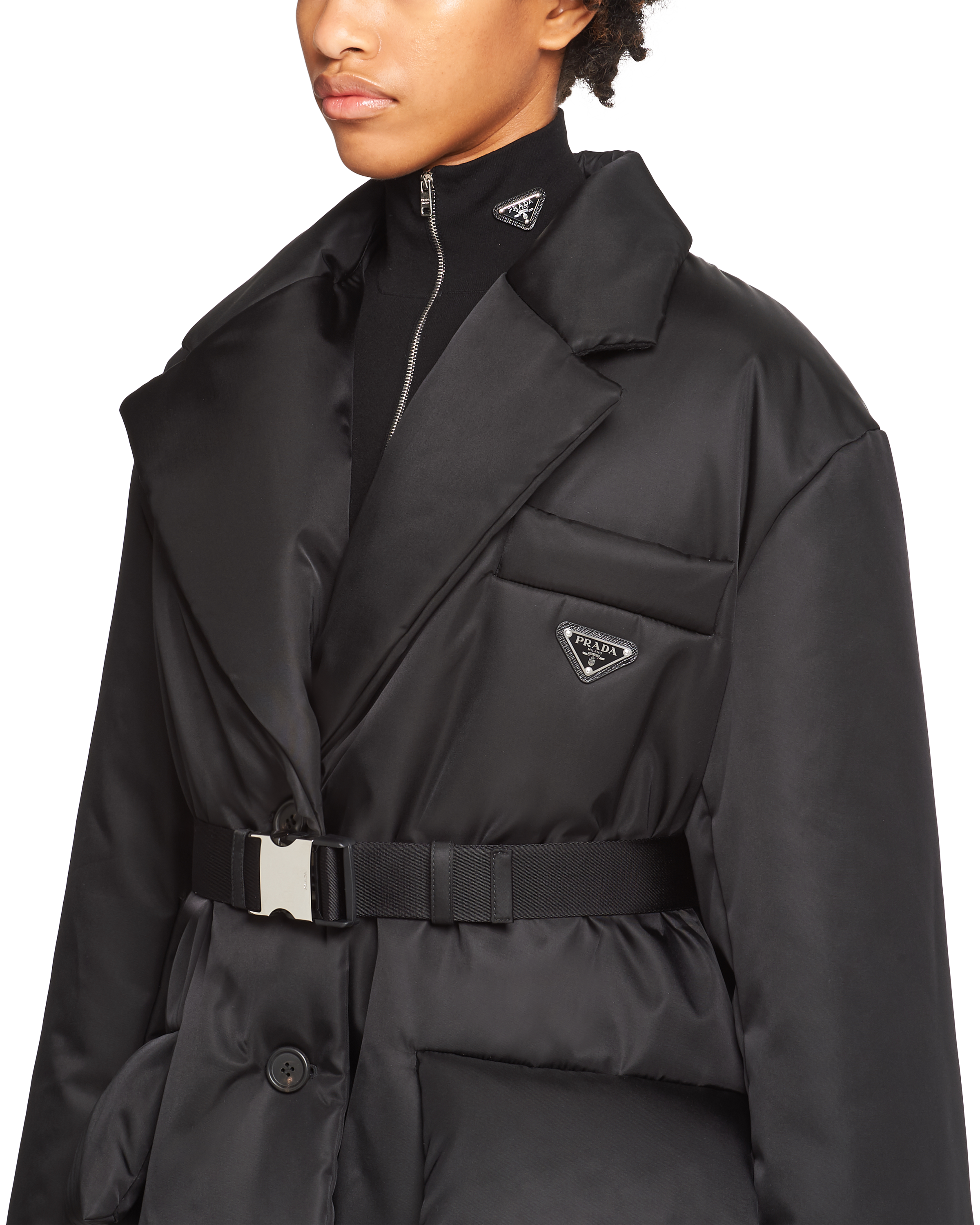 Black Re-Nylon down jacket | Prada