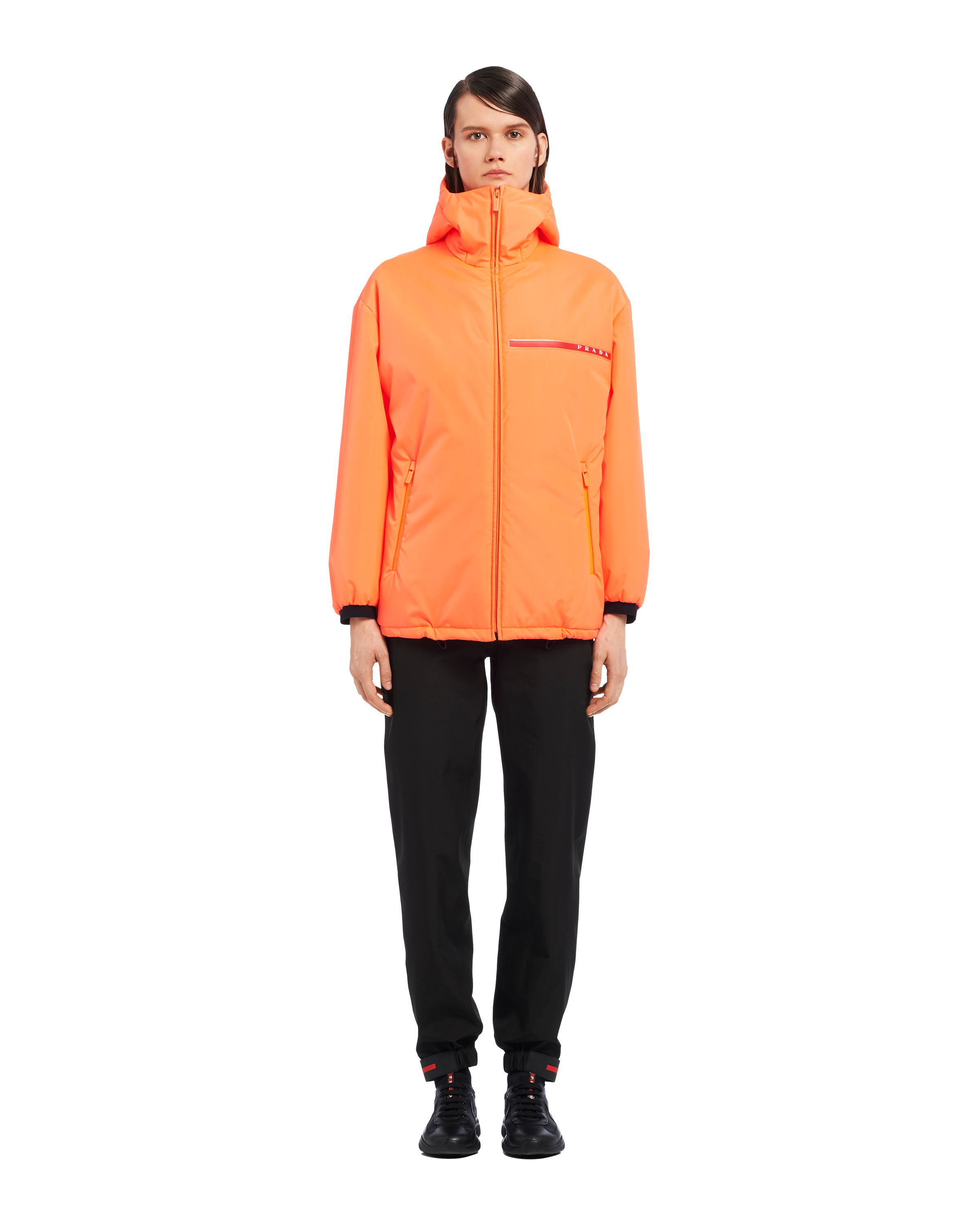 Prada Jacke Orange Prada Re Nylon Rain Jacket Orange Prada Jacke Orange Prada Re Nylon Rain Jacket Orange