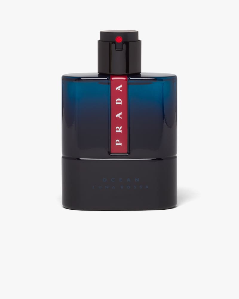 prada red and silver cologne