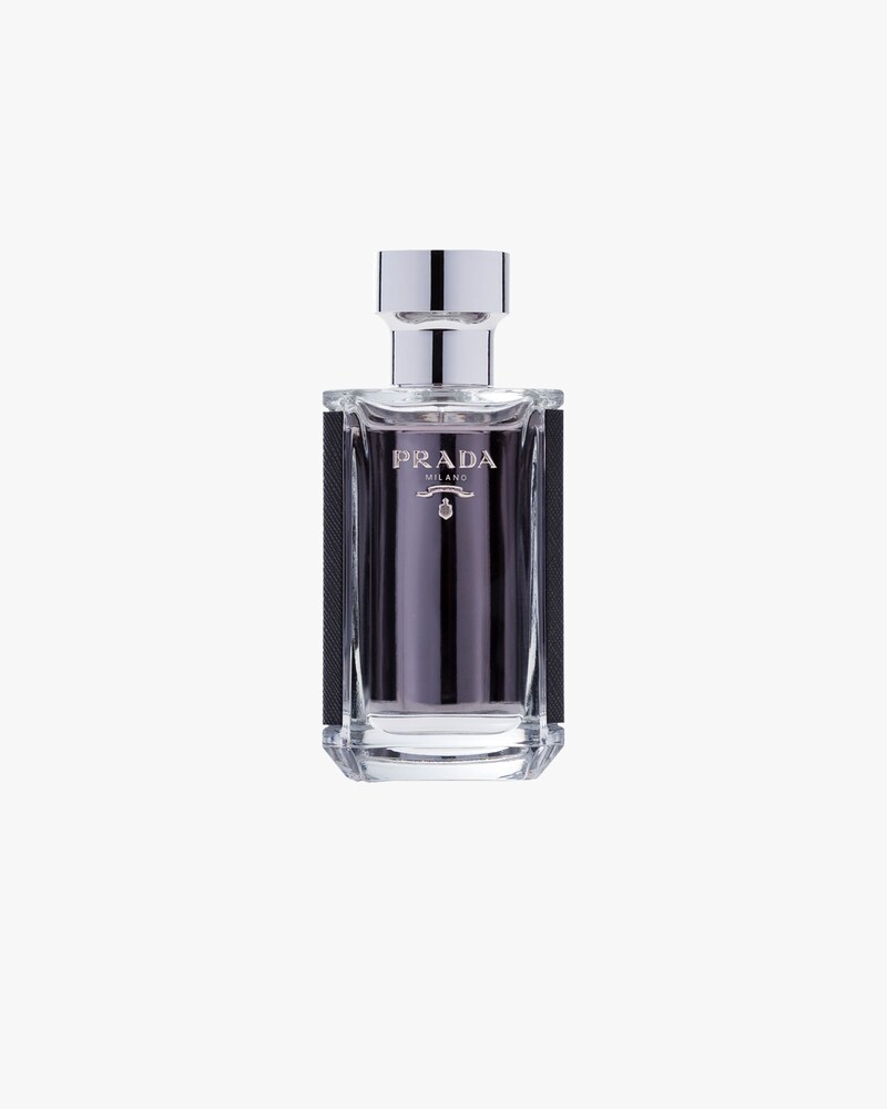 prada red and silver cologne